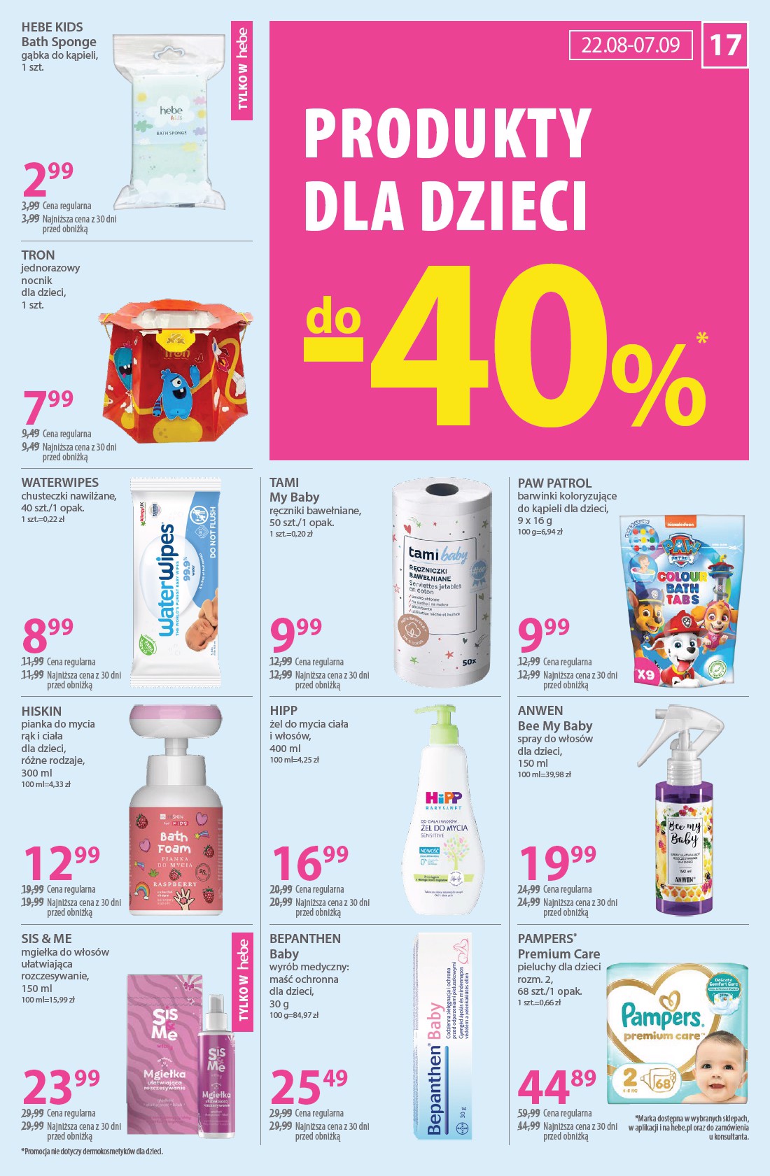 hebe - Gazetka Hebe - ważna od 22.08. do 07.09. - page: 17