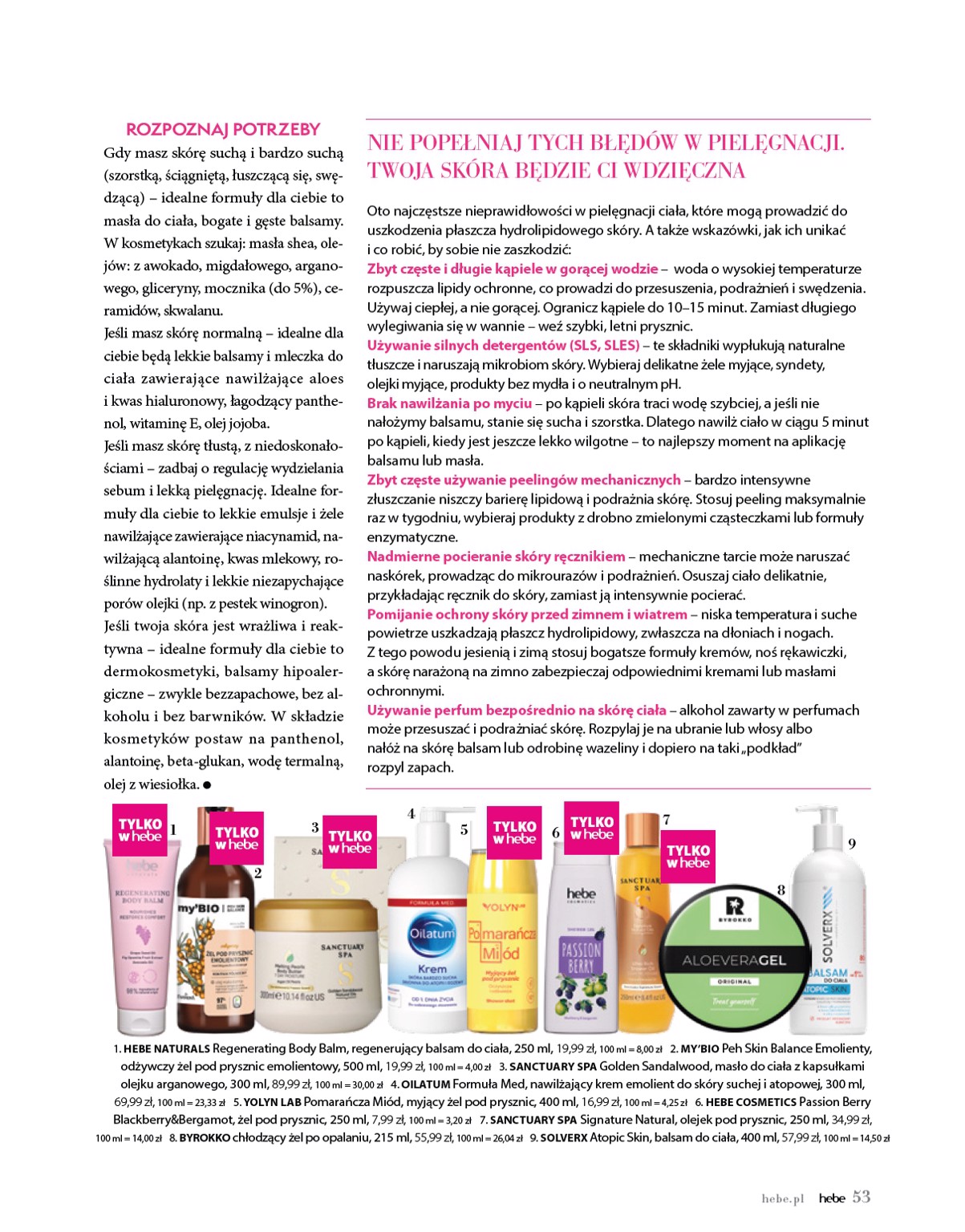 hebe - Gazetka Hebe - Magazyn - ważna od 01.09. do 31.10. - page: 53