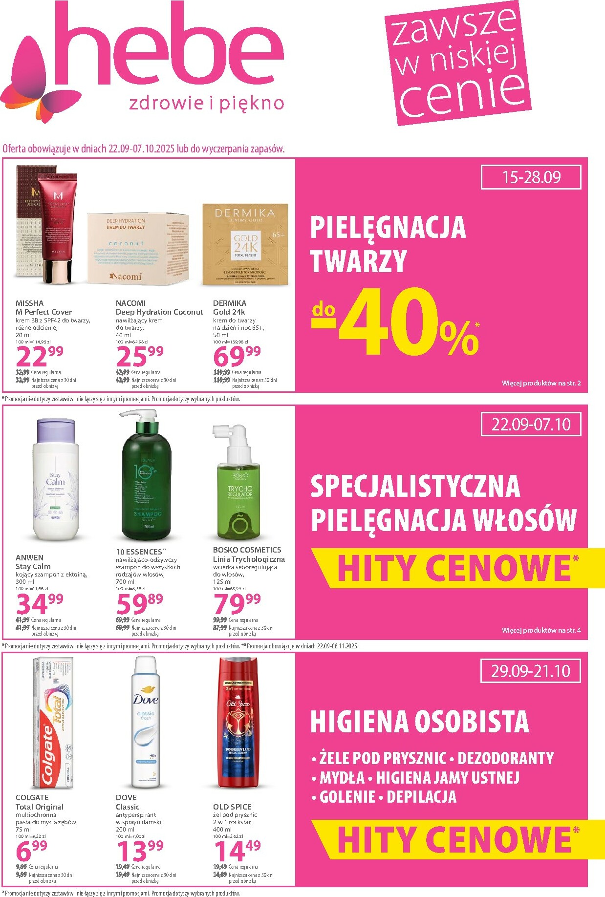 hebe - Gazetka Hebe - ważna od 22.09. do 07.10.