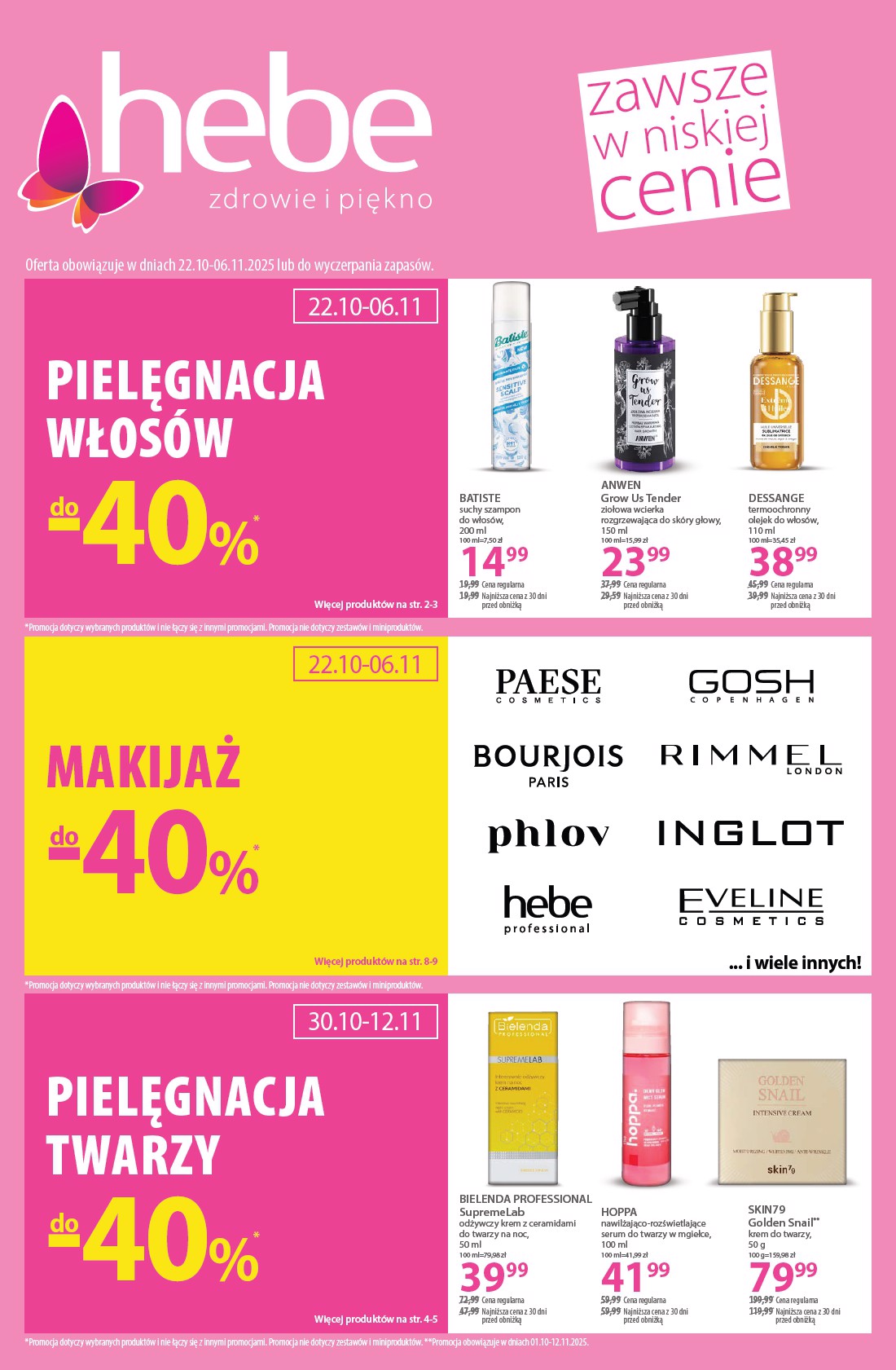 hebe - Gazetka Hebe - ważna od 22.10. do 06.11.