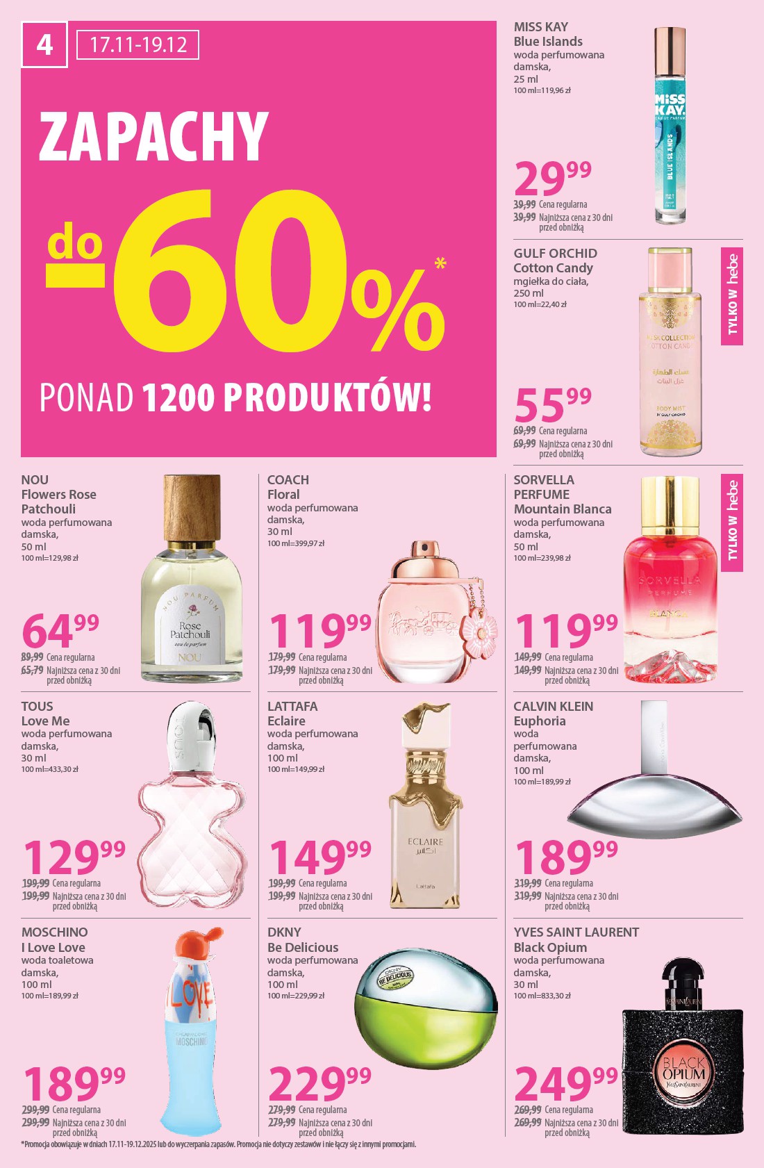 hebe - Gazetka Hebe - ważna od 07.11. do 23.11. - page: 4