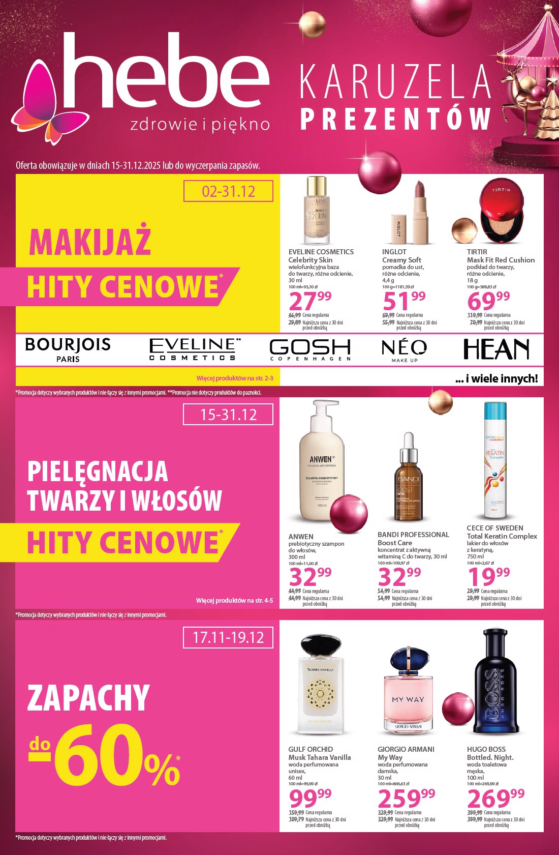 hebe - Gazetka Hebe - ważna od 15.12. do 31.12.