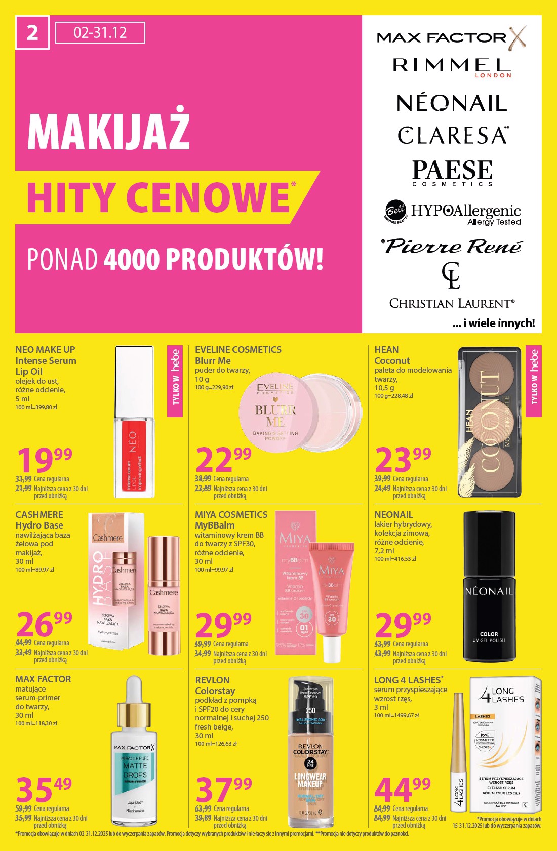 hebe - Gazetka Hebe - ważna od 15.12. do 31.12. - page: 2