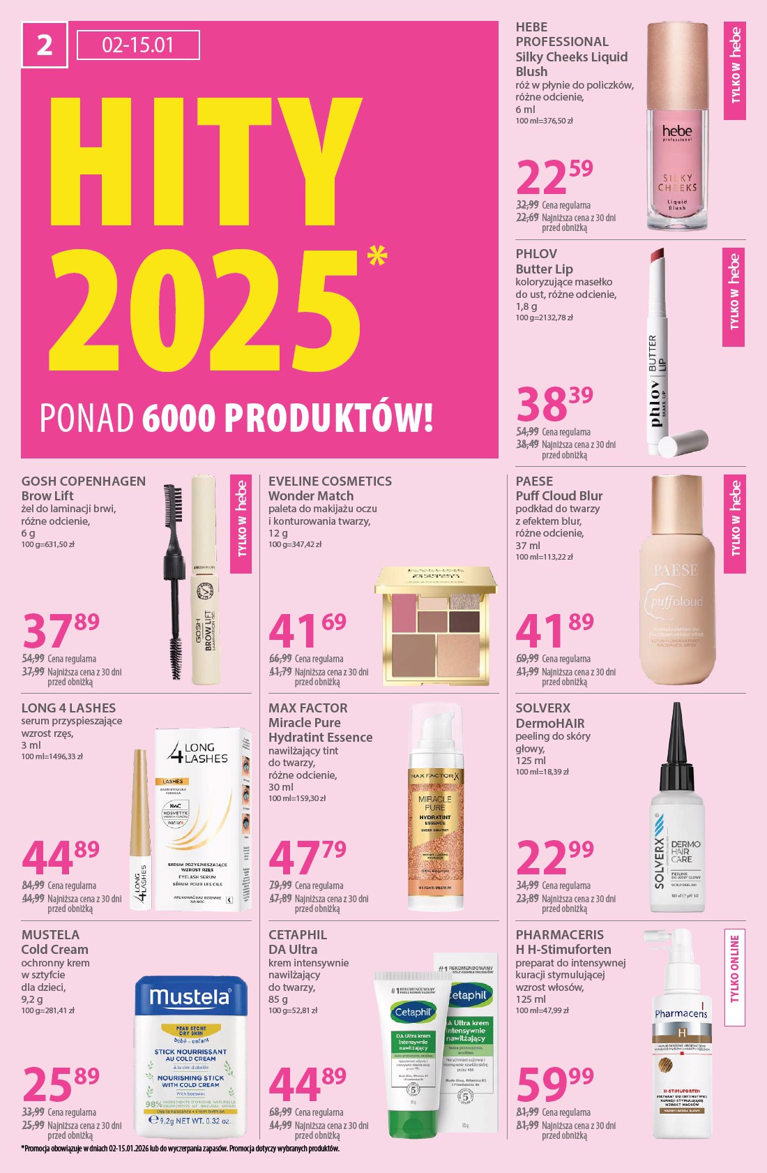 hebe - Gazetka Hebe - ważna od 02.01. do 15.01. - page: 2