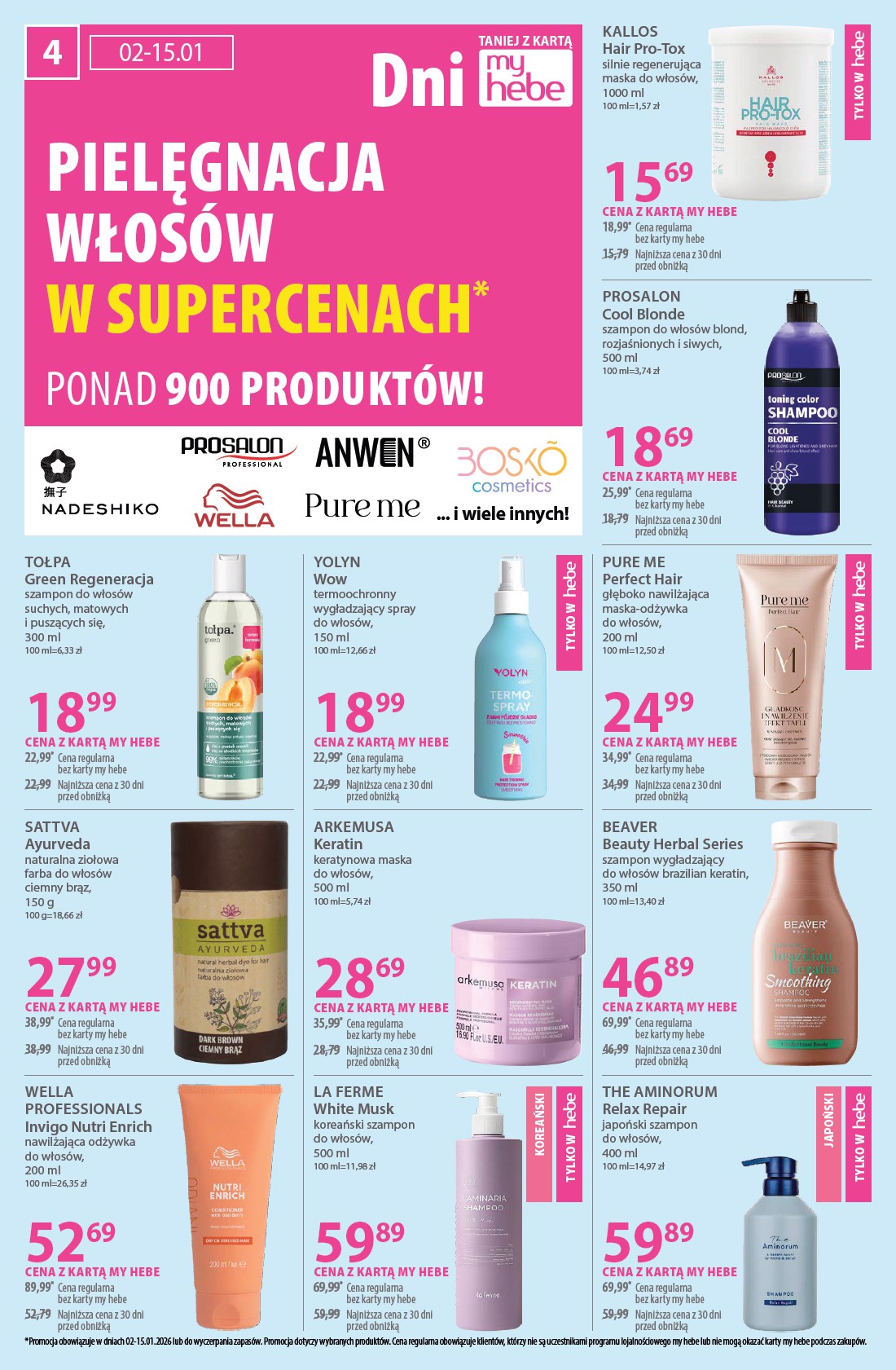 hebe - Gazetka Hebe - ważna od 02.01. do 15.01. - page: 4