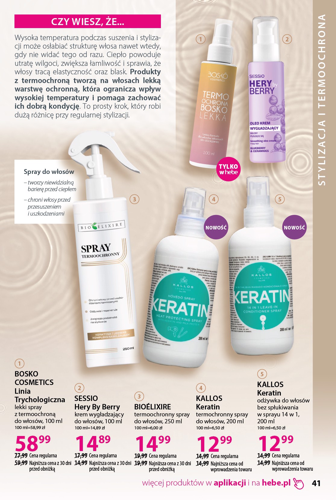 hebe - Gazetka Hebe - Piękne włosy - ważna od 31.01.2026 do 11.03.2026 - page: 41