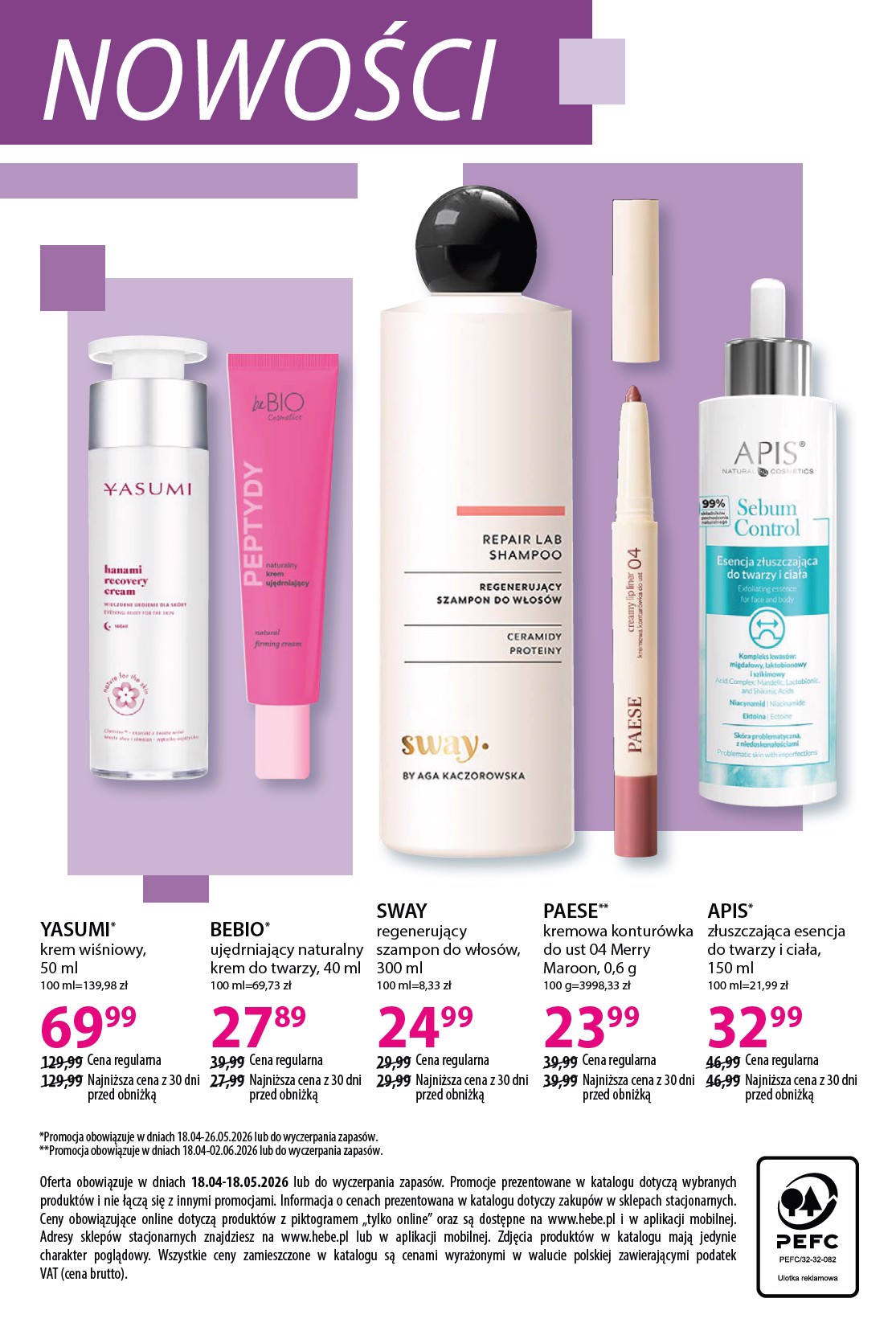 hebe - Aktualna gazetka Hebe - Katalog ważna od 18.04.2026 do 18.05.2026 - page: 44