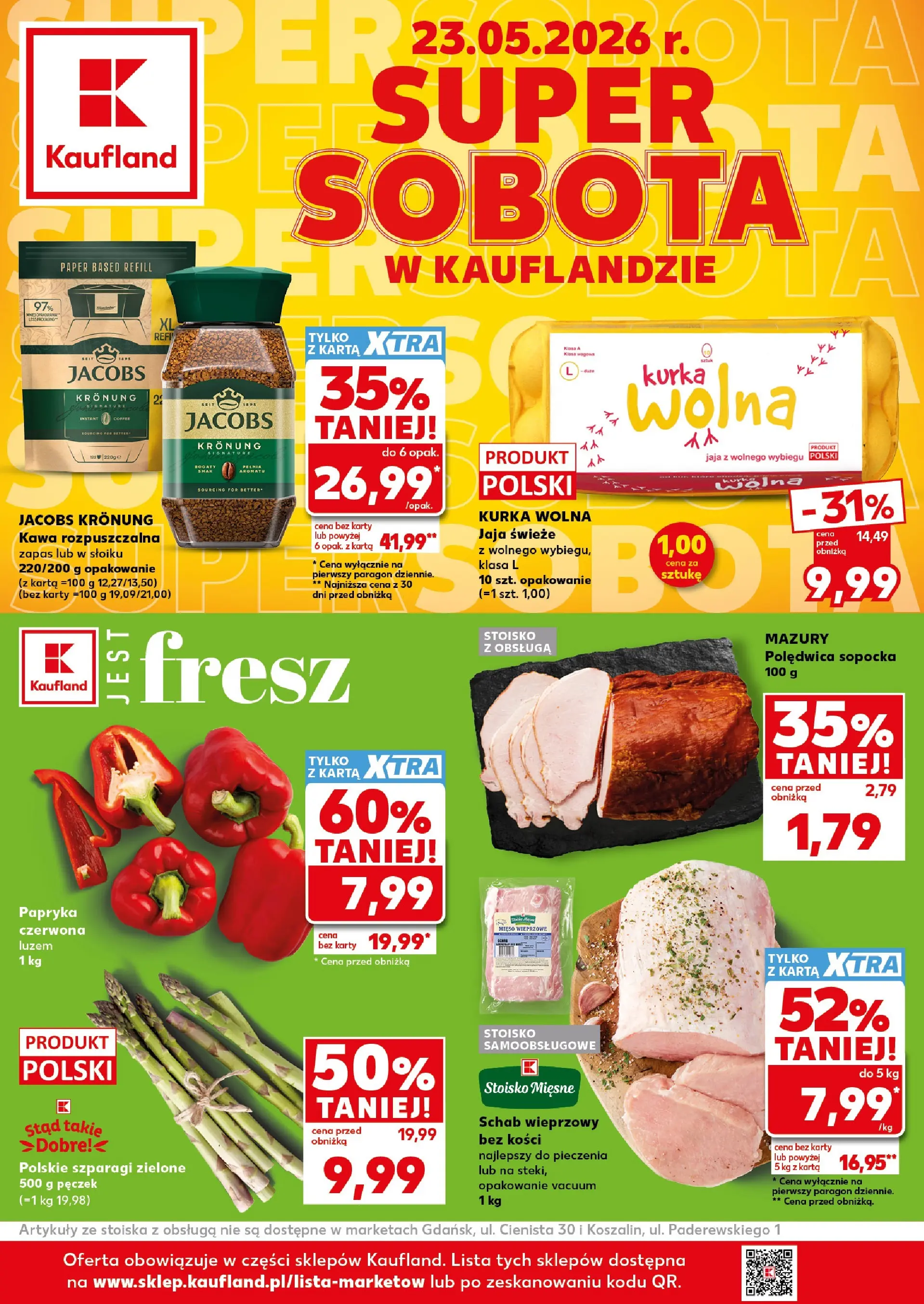 kaufland - Nowa gazetka Kaufland - Super Sobota ważna od 23.05.2026 - 23.05.2026 - page: 1