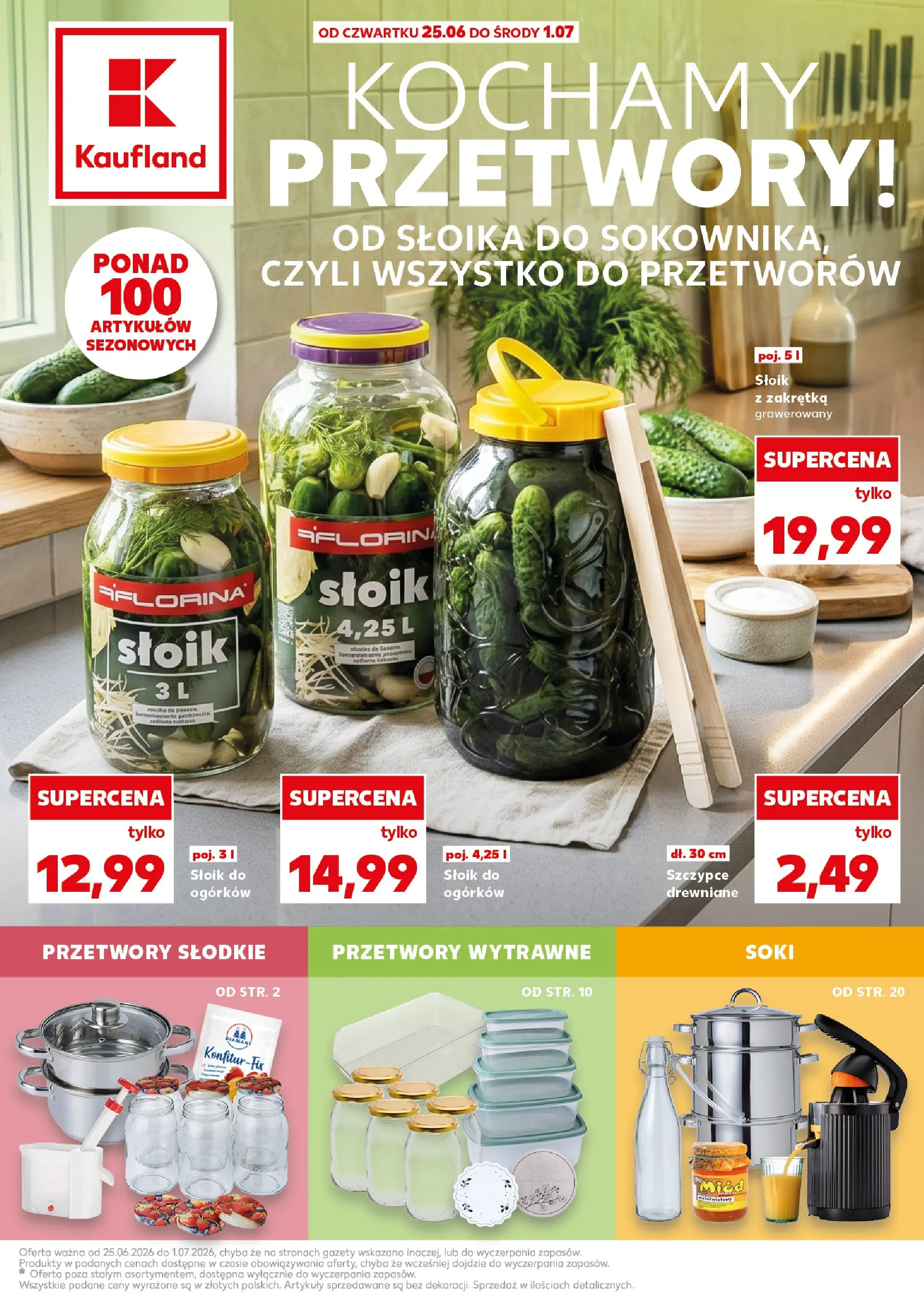 kaufland - Nowa gazetka Kaufland - Kochamy Przetwory ważna od 25.06.2026 do 01.07.2026