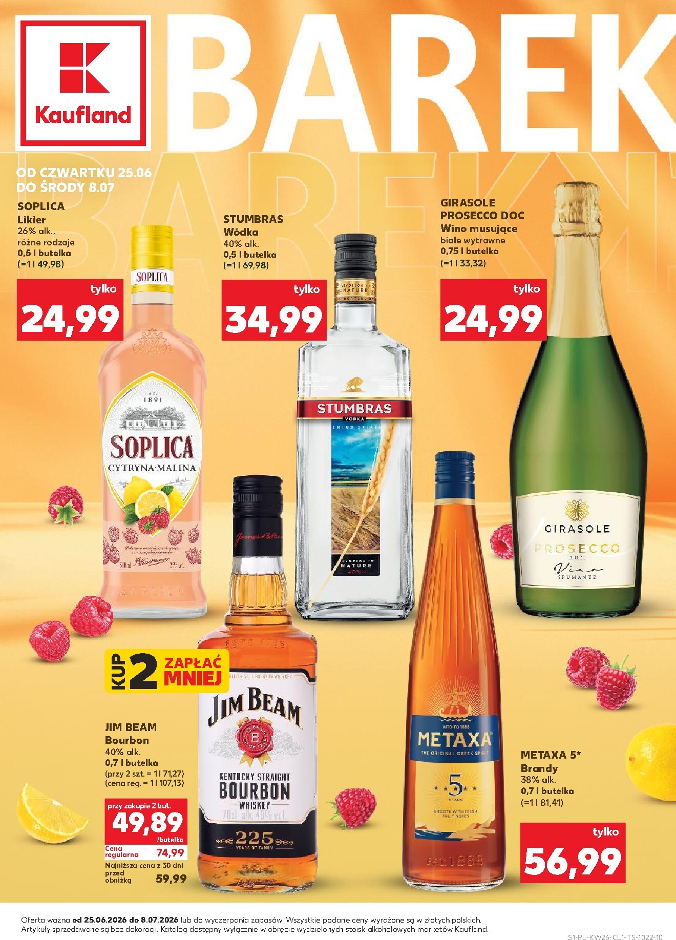 kaufland - Nowa gazetka Kaufland - Barek ważna od 25.06.2026 do 08.07.2026