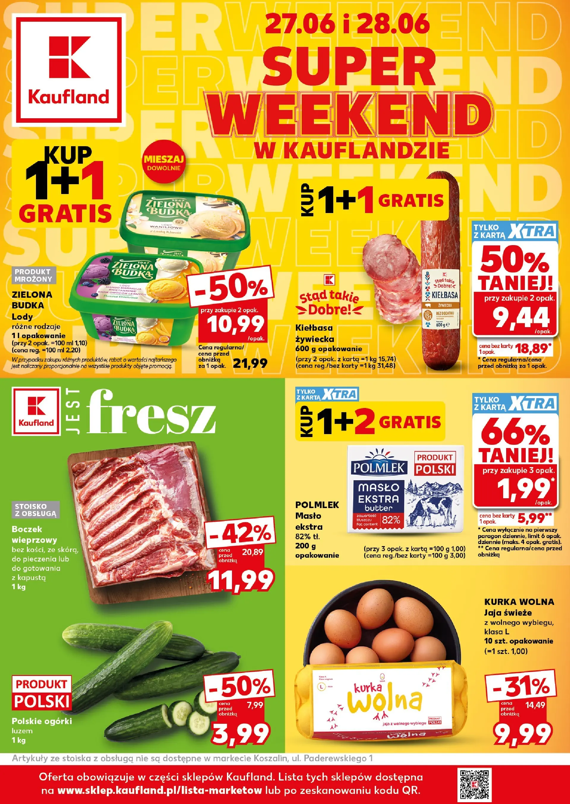 kaufland - Nowa gazetka Kaufland - Super Weekend ważna od 27.06.2026 do 28.06.2026 - page: 1