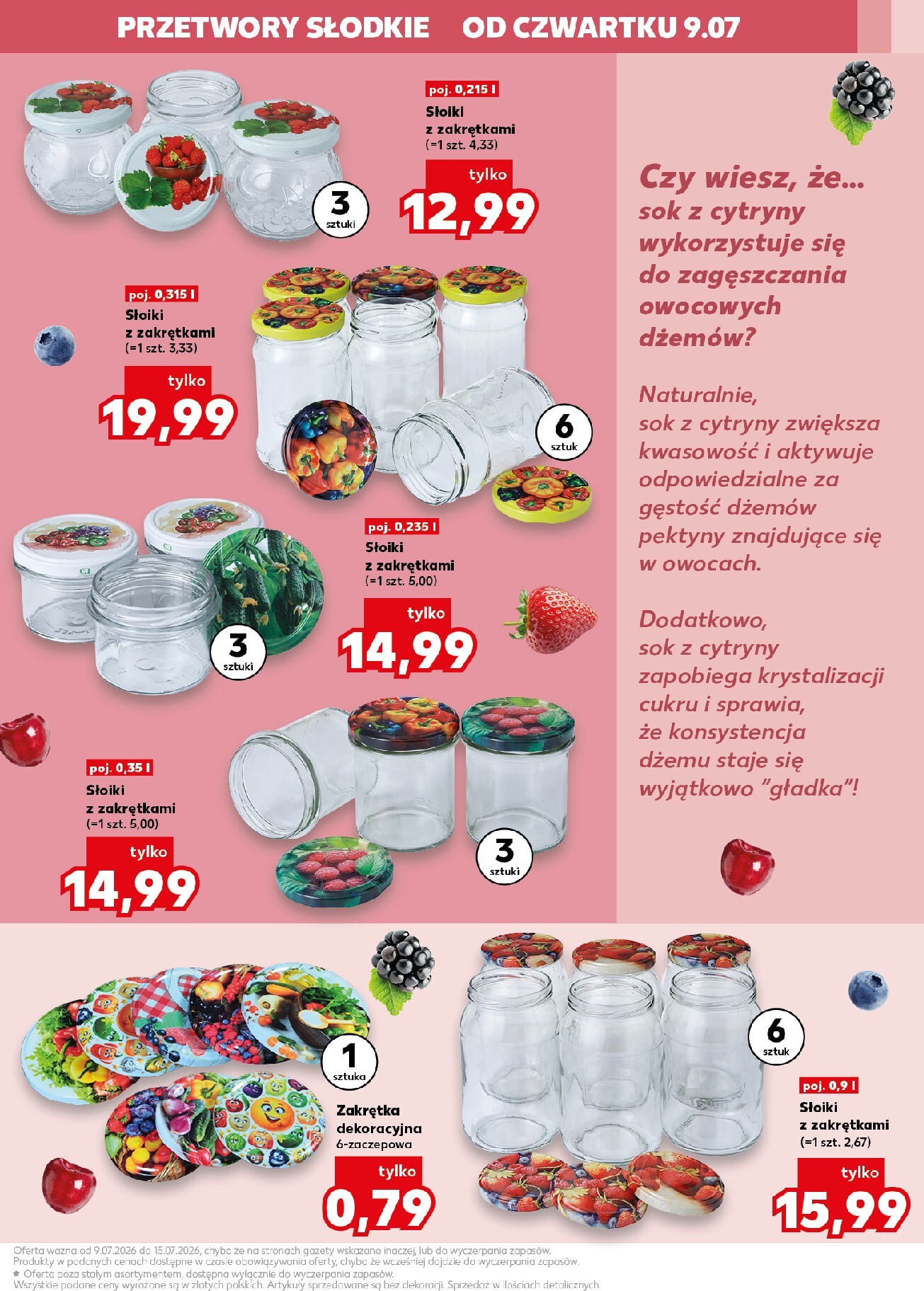 kaufland - Nowa gazetka Kaufland - Kochamy przetwory ważna od 09.07.2026 do 15.07.2026 - page: 3