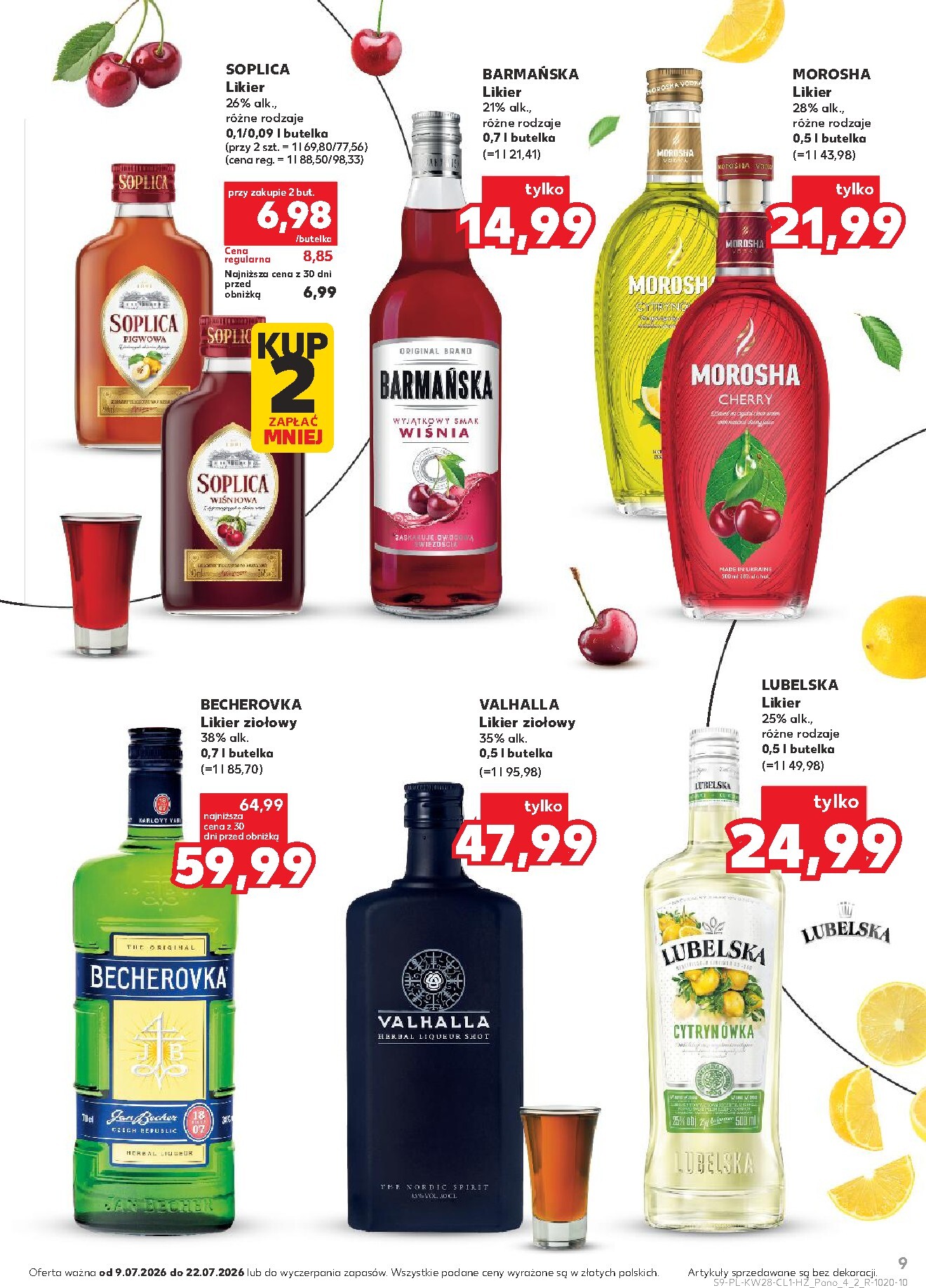 kaufland - Nowa gazetka Kaufland - Barek ważna od 09.07.2026 do 22.07.2026 - page: 9