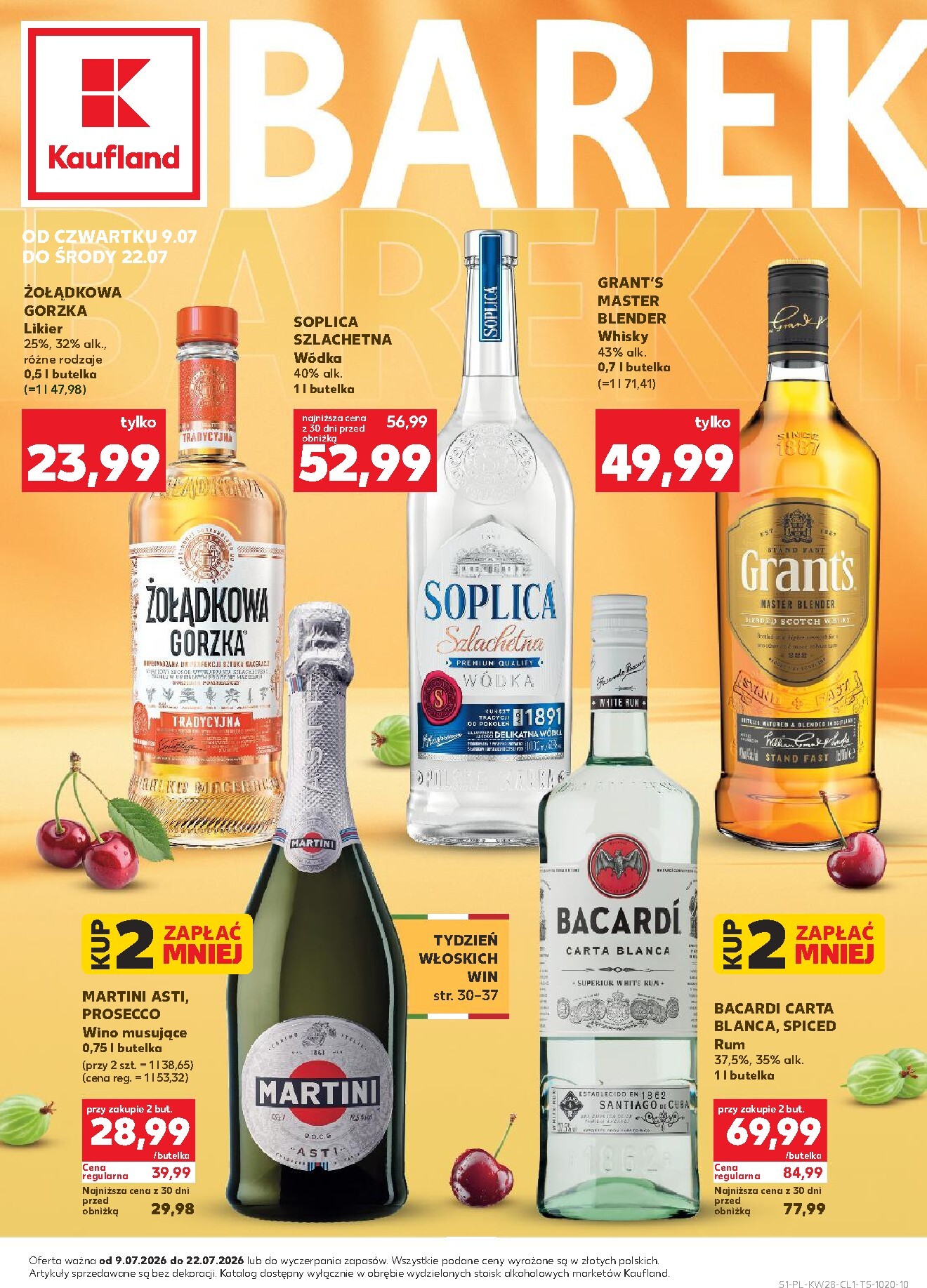 kaufland - Nowa gazetka Kaufland - Barek ważna od 09.07.2026 do 22.07.2026