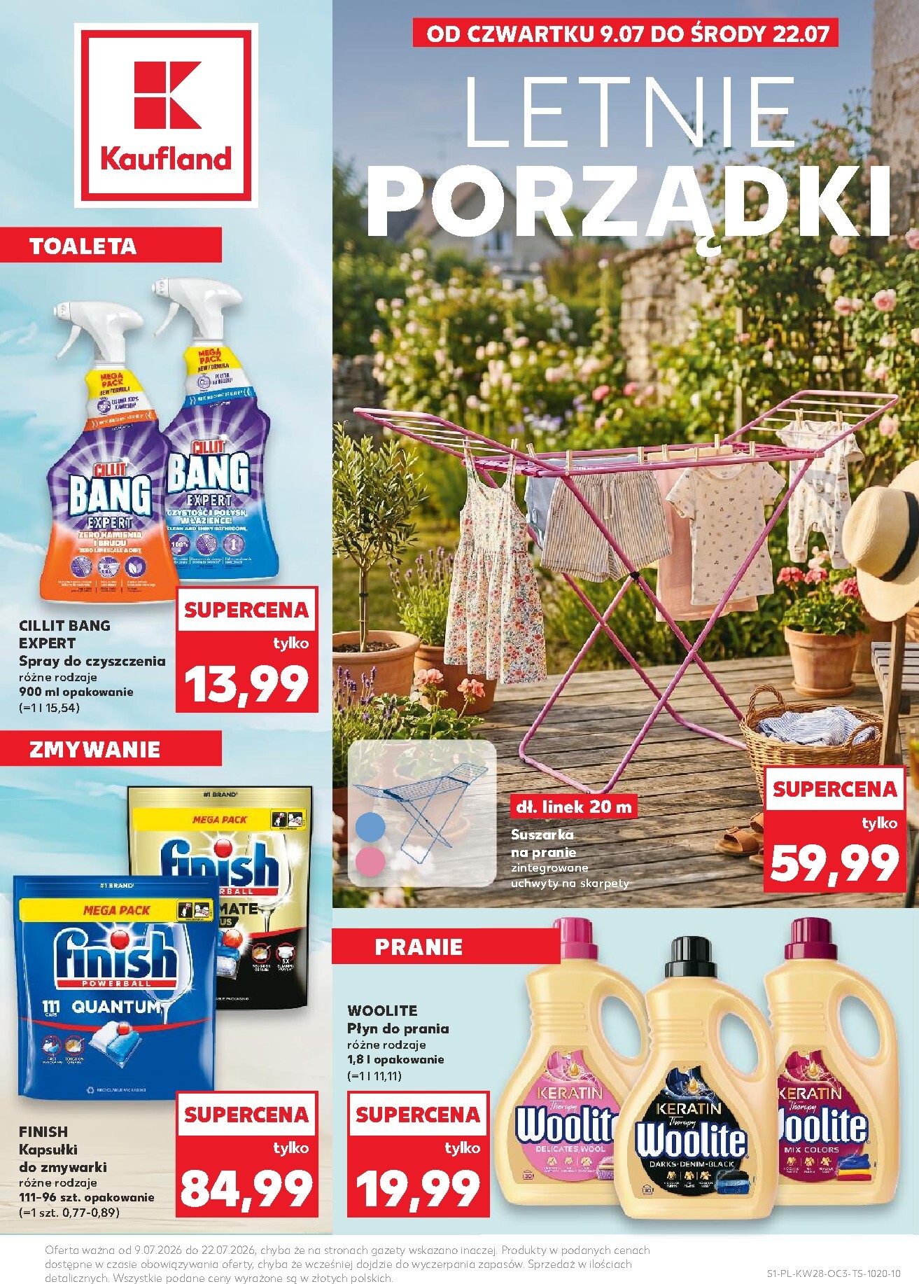 kaufland - Aktualna gazetka Kaufland - Letnie Porządki ważna od 09.07.2026 do 22.07.2026