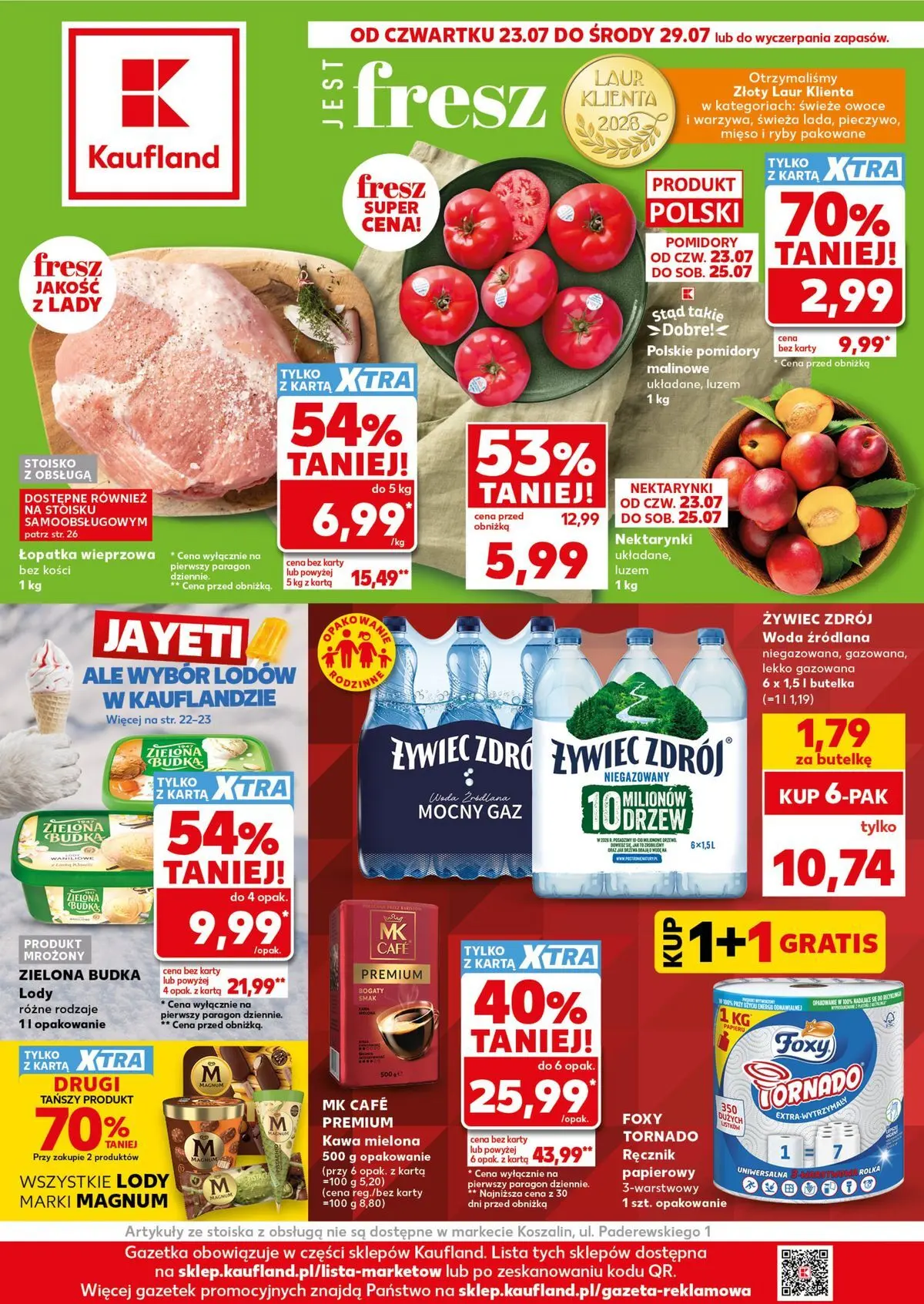 kaufland - Nowa gazetka Kaufland - Kaufland Gazetka Tygodnia ważne do 29.07 ważna od 23.07.2026 do 29.07.2026