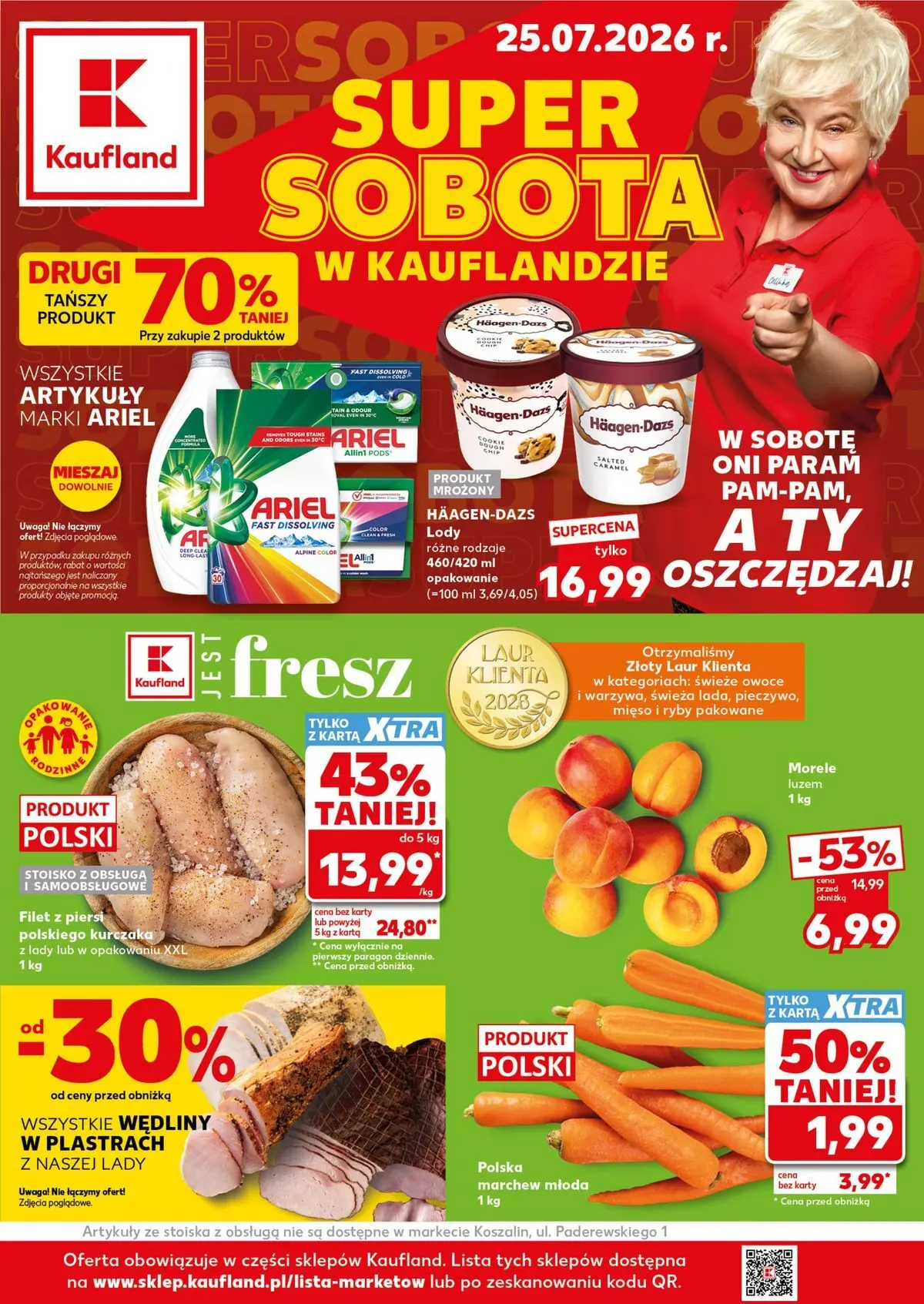 kaufland - Nowa gazetka Kaufland - Super Sobota ważna od 25.07.2026 - 25.07.2026