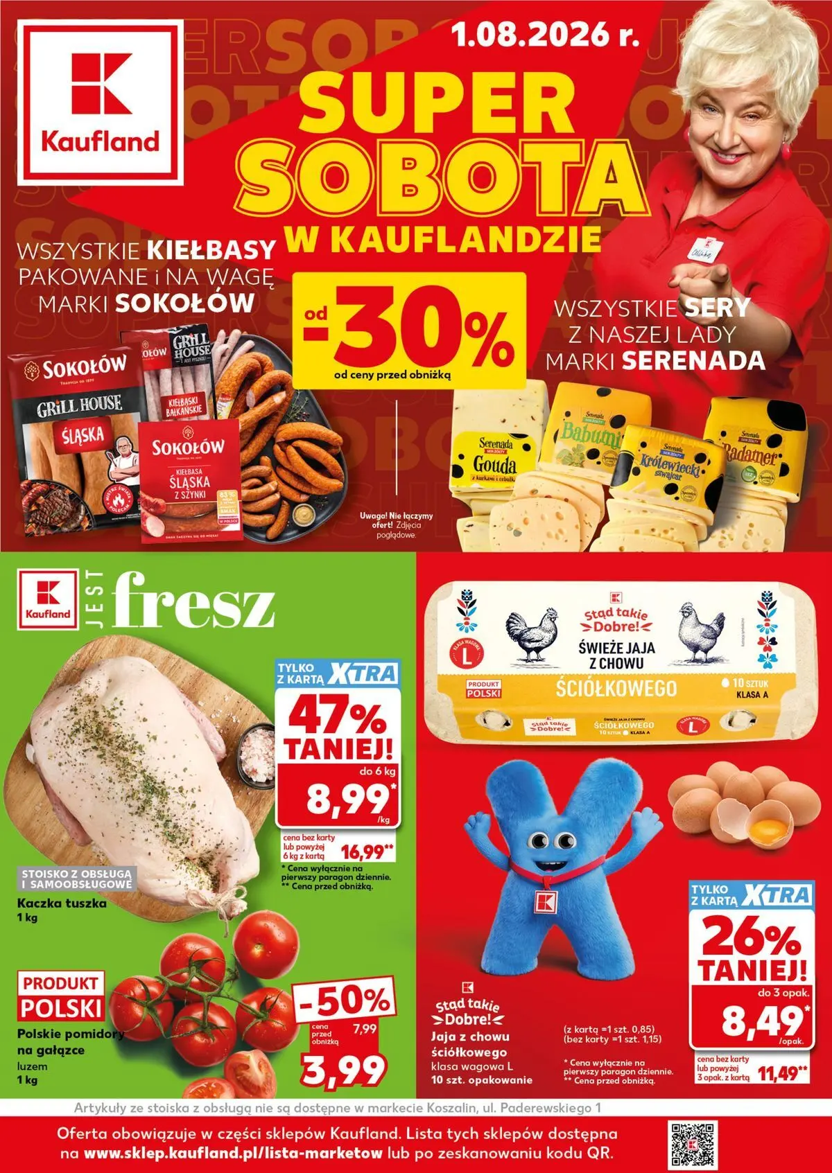 kaufland - Nowa gazetka Kaufland - Super Sobota ważna od 01.08.2026 - 01.08.2026