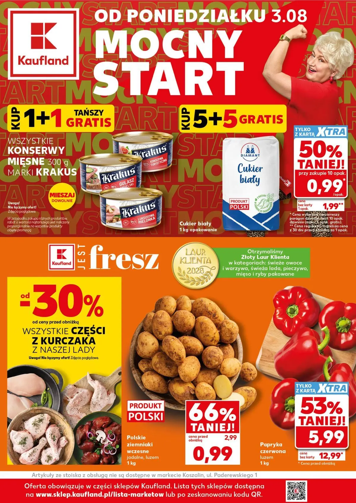 kaufland - Nowa gazetka Kaufland - Mocny Start ważna od 03.08.2026 do 05.08.2026
