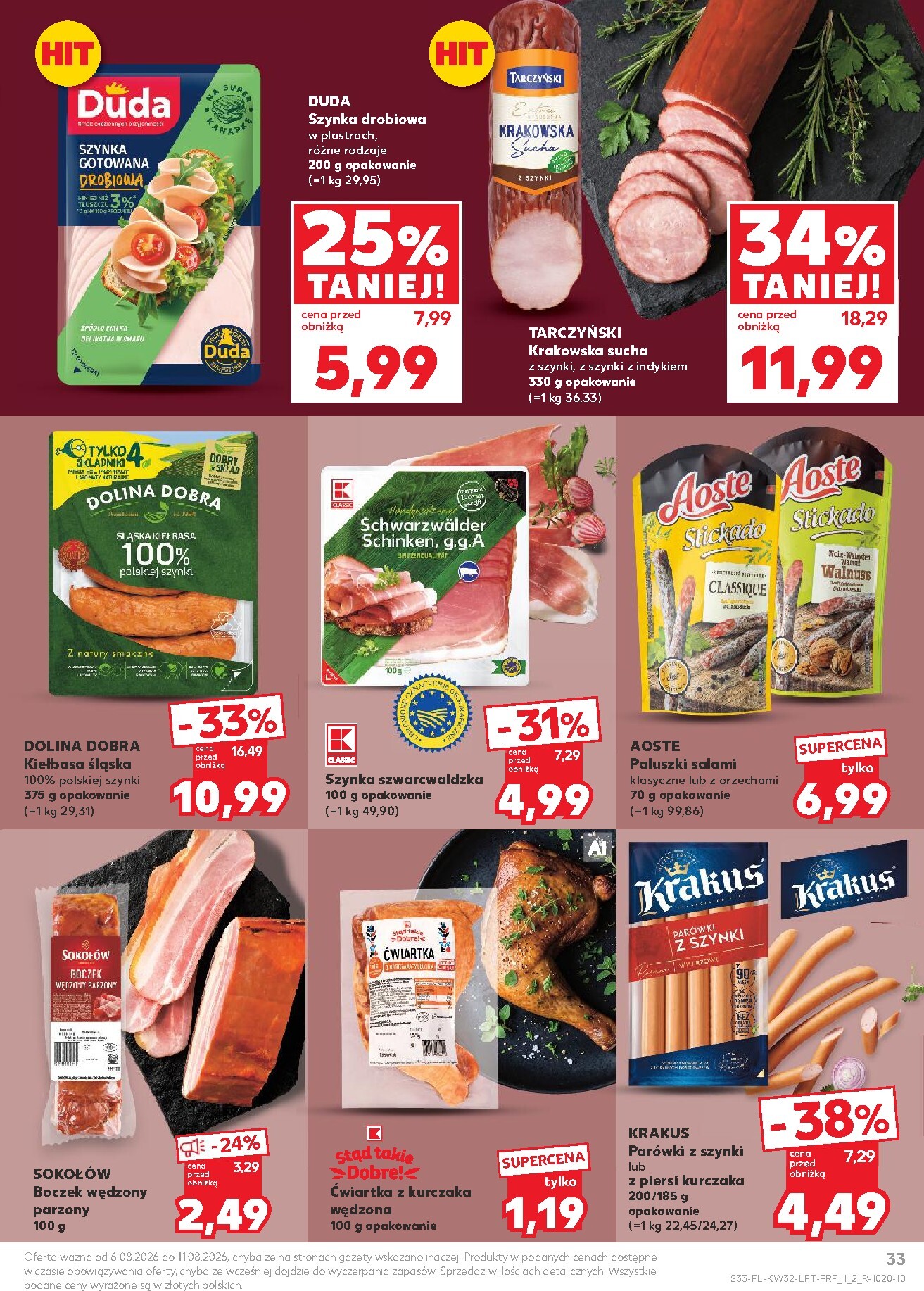 kaufland - Nowa gazetka Kaufland ważna od 06.08.2026 do 11.08.2026 - page: 33