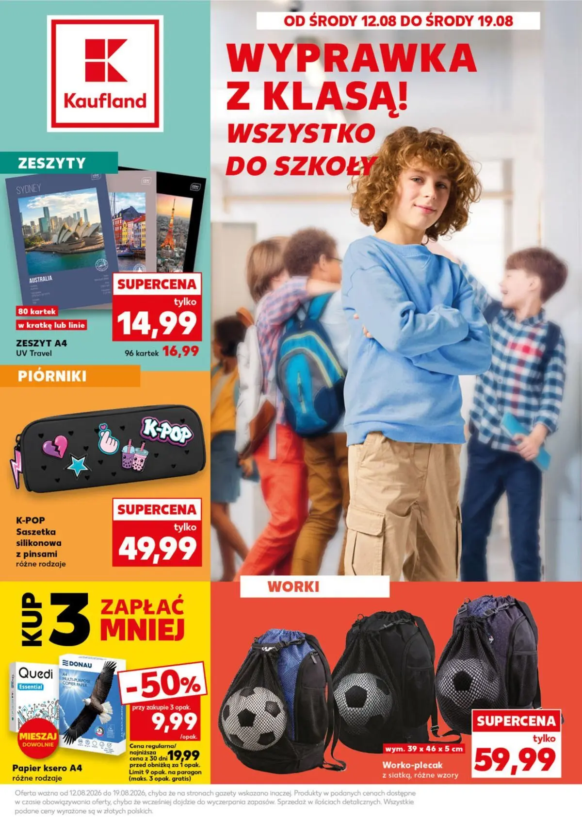 kaufland - Aktualna gazetka Kaufland - Wszystko do szkoły ważna od 12.08.2026 do 19.08.2026 - page: 1