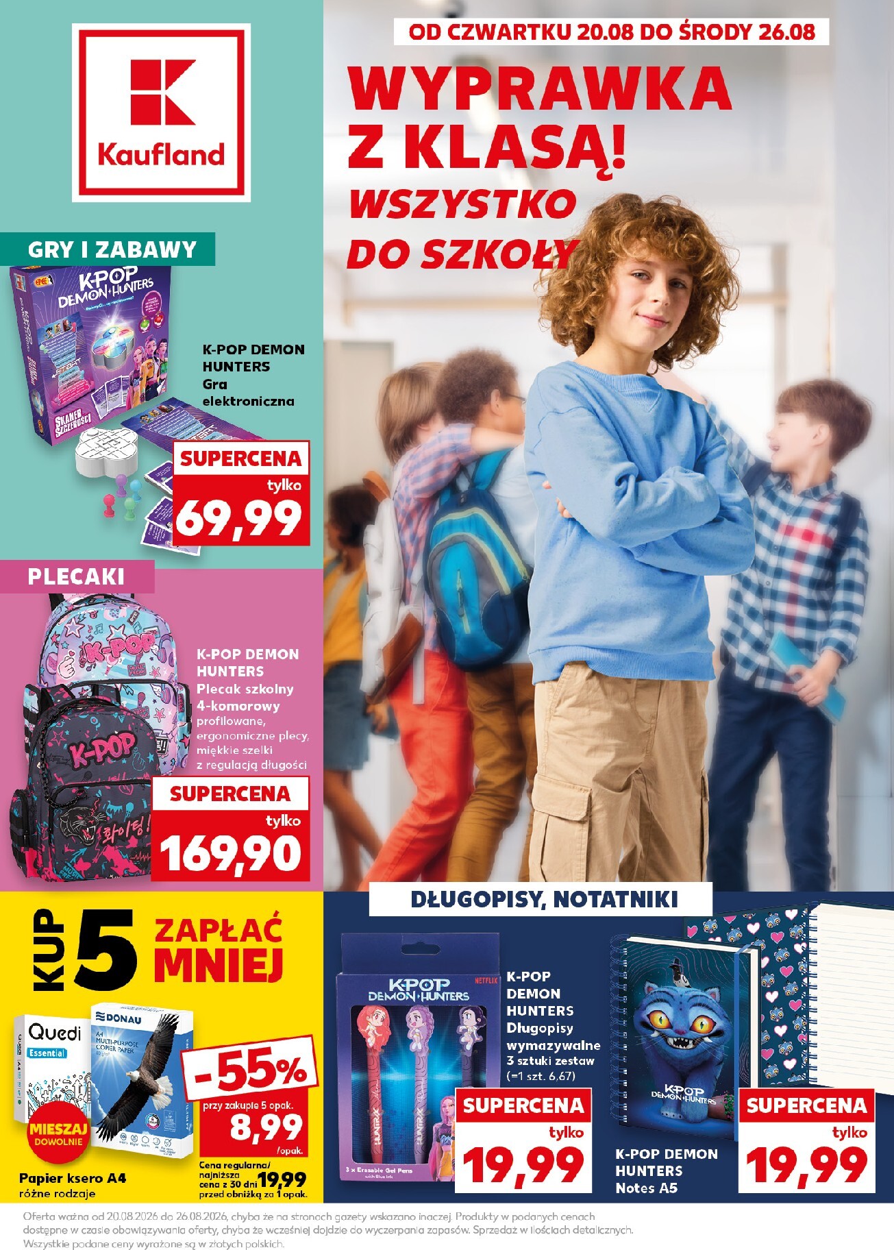 kaufland - Nowa gazetka Kaufland - Szkoła ważna od 20.08.2026 do 26.08.2026