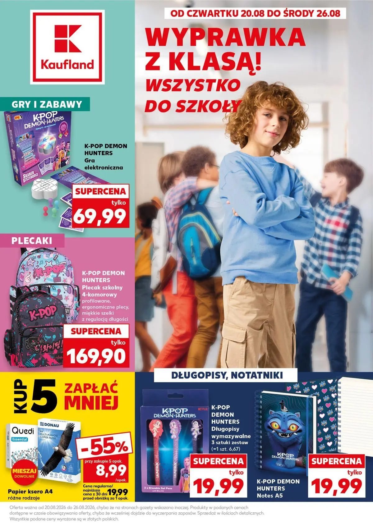 kaufland - Nowa gazetka Kaufland - Wszystko do szkoły ważna od 20.08.2026 do 26.08.2026