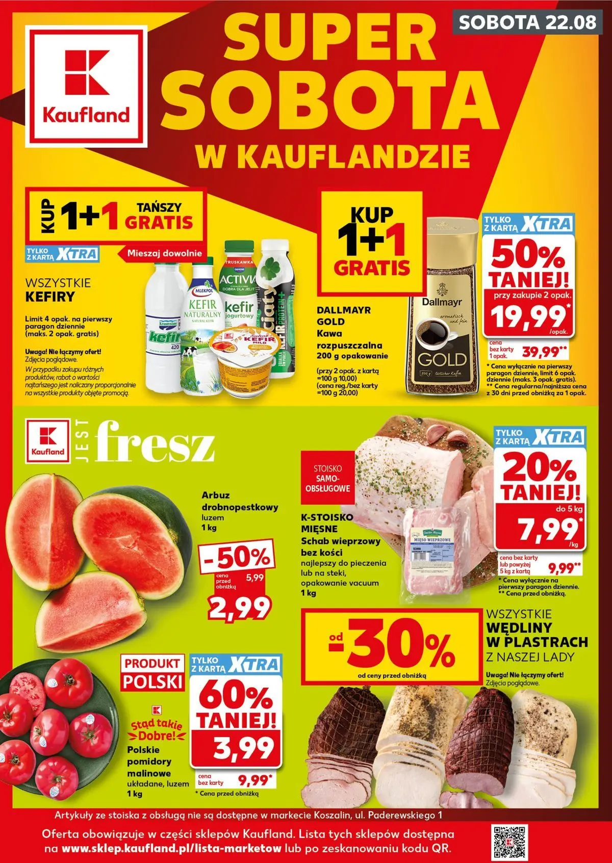 kaufland - Nowa gazetka Kaufland - Super Sobota ważna od 22.08.2026 - 22.08.2026