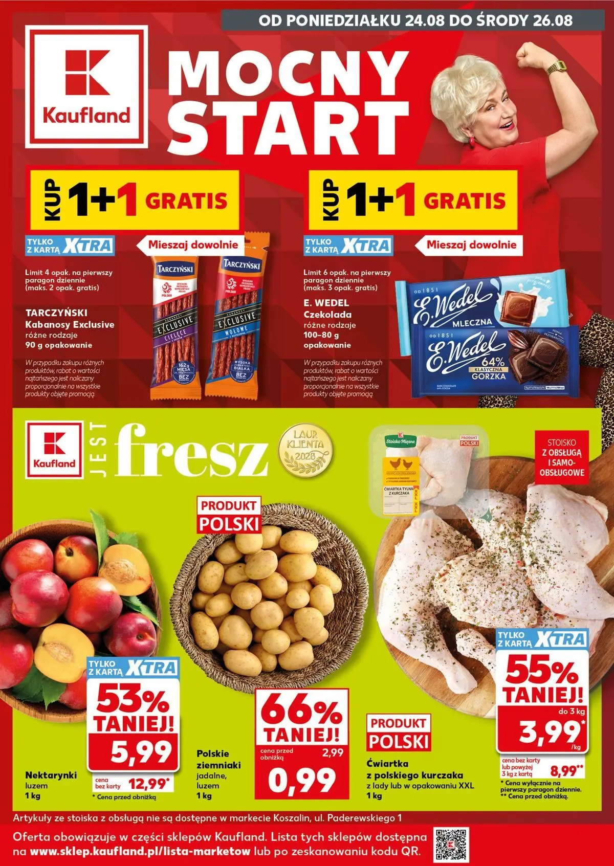 kaufland - Nowa gazetka Kaufland - Mocny Start ważna od 24.08.2026 do 26.08.2026