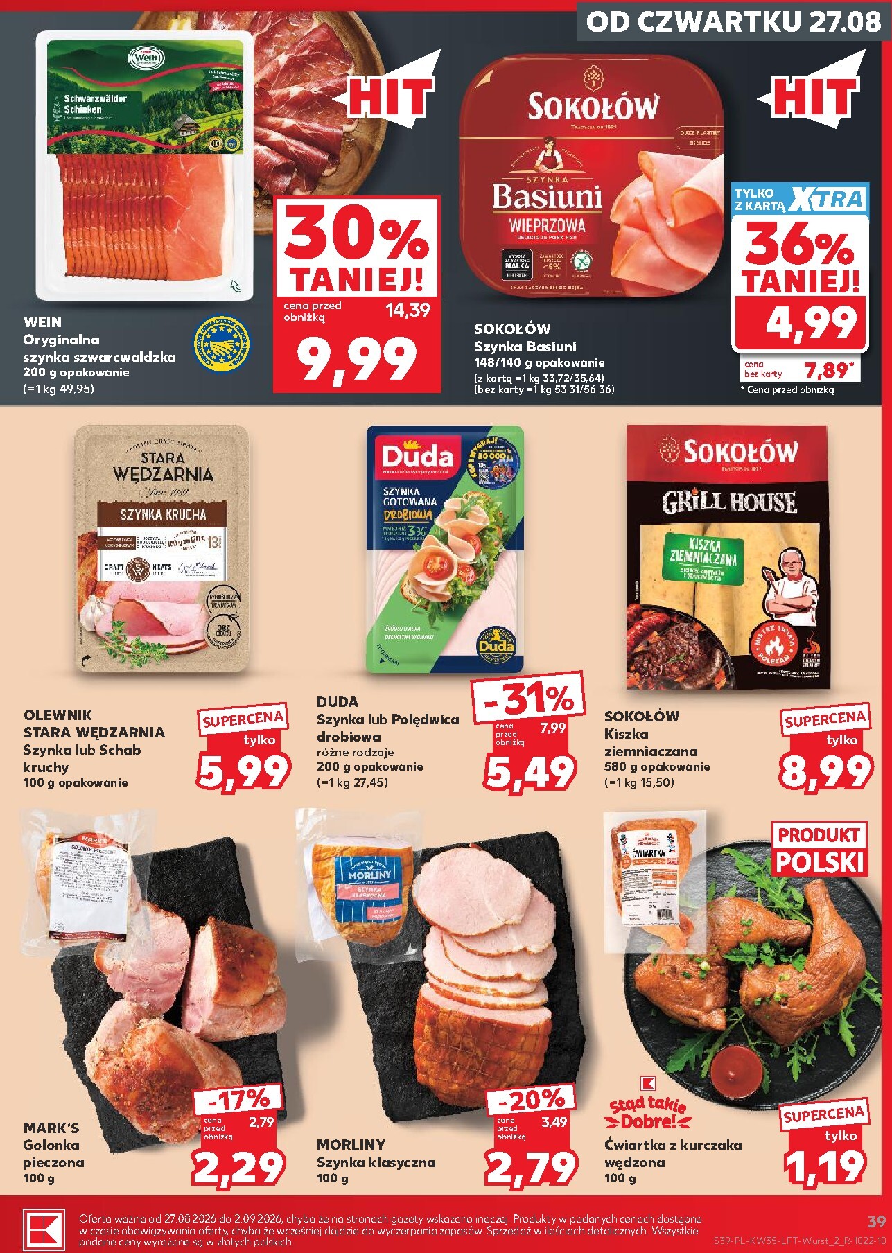 kaufland - Nowa gazetka Kaufland ważna od 27.08.2026 do 02.09.2026 - page: 39