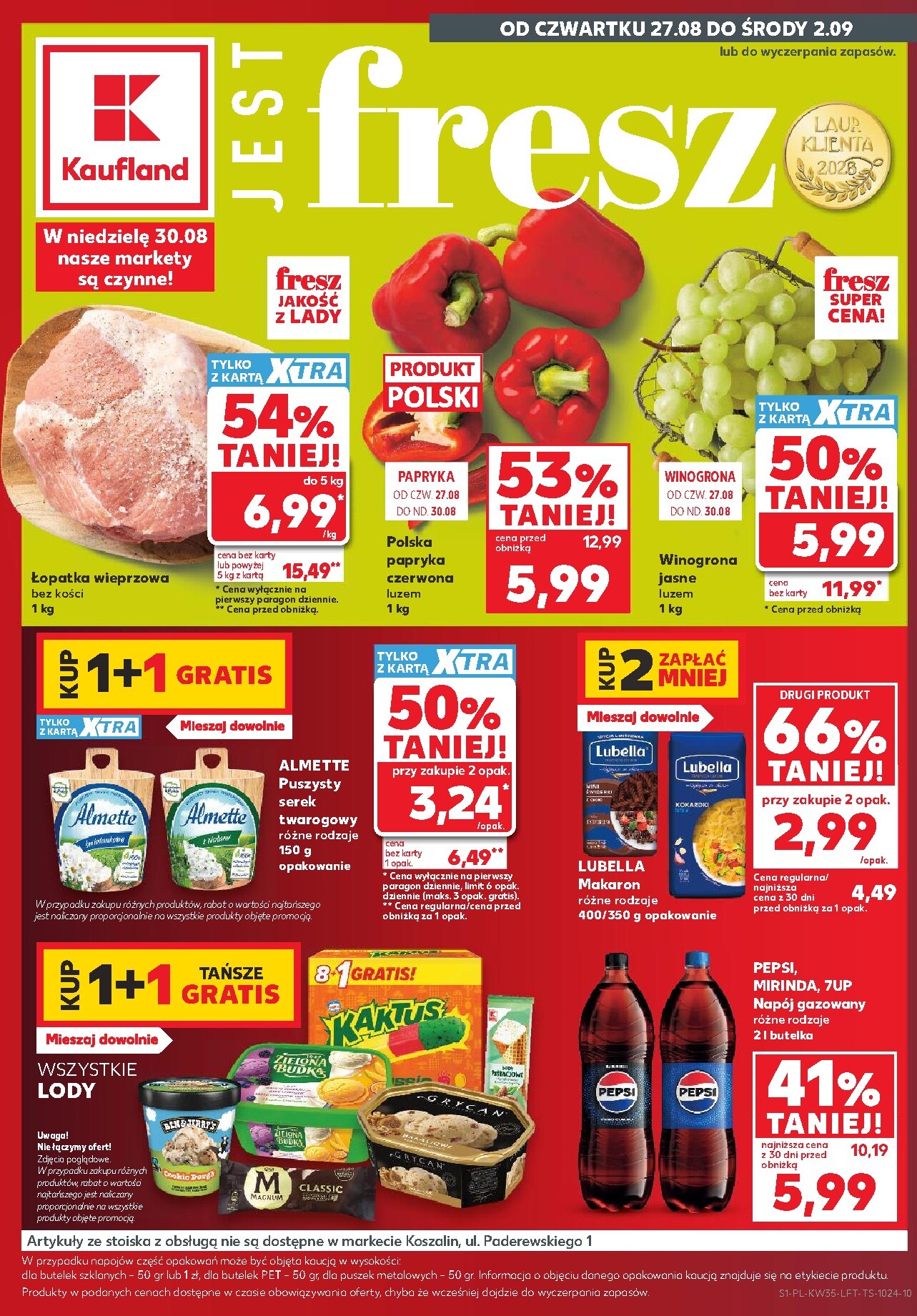 kaufland - Nowa gazetka Kaufland ważna od 27.08.2026 do 02.09.2026
