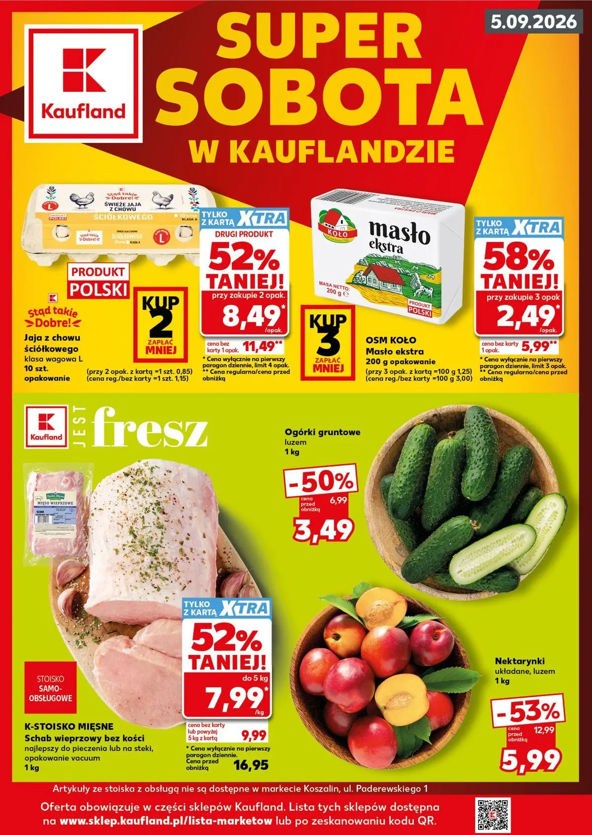 kaufland - Aktualna gazetka Kaufland - Super Sobota ważna od 04.09.2026 do 05.09.2026