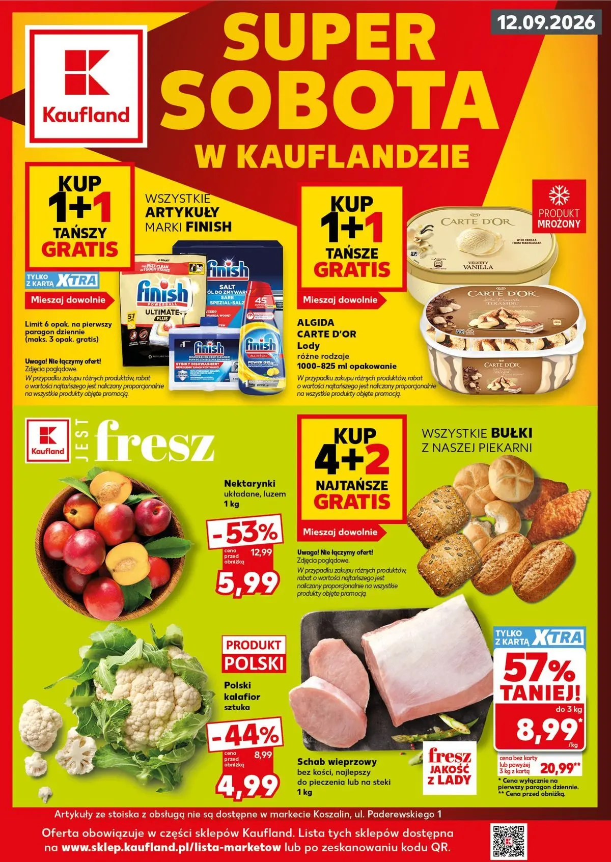 kaufland - Aktualna gazetka Kaufland - Super Sobota ważna od 11.09.2026 do 12.09.2026 - page: 1