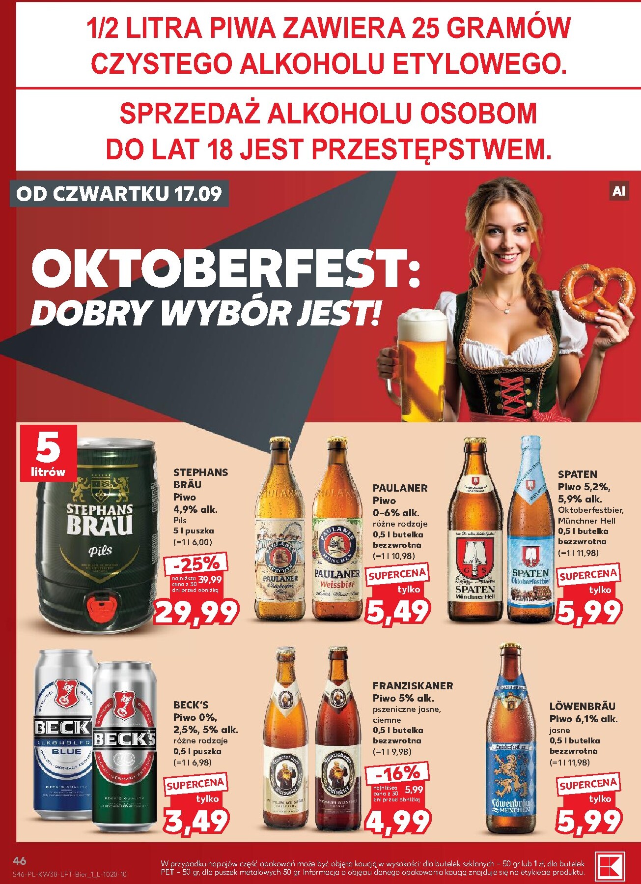 kaufland - Nowa gazetka Kaufland ważna od 17.09.2026 do 23.09.2026 - page: 46