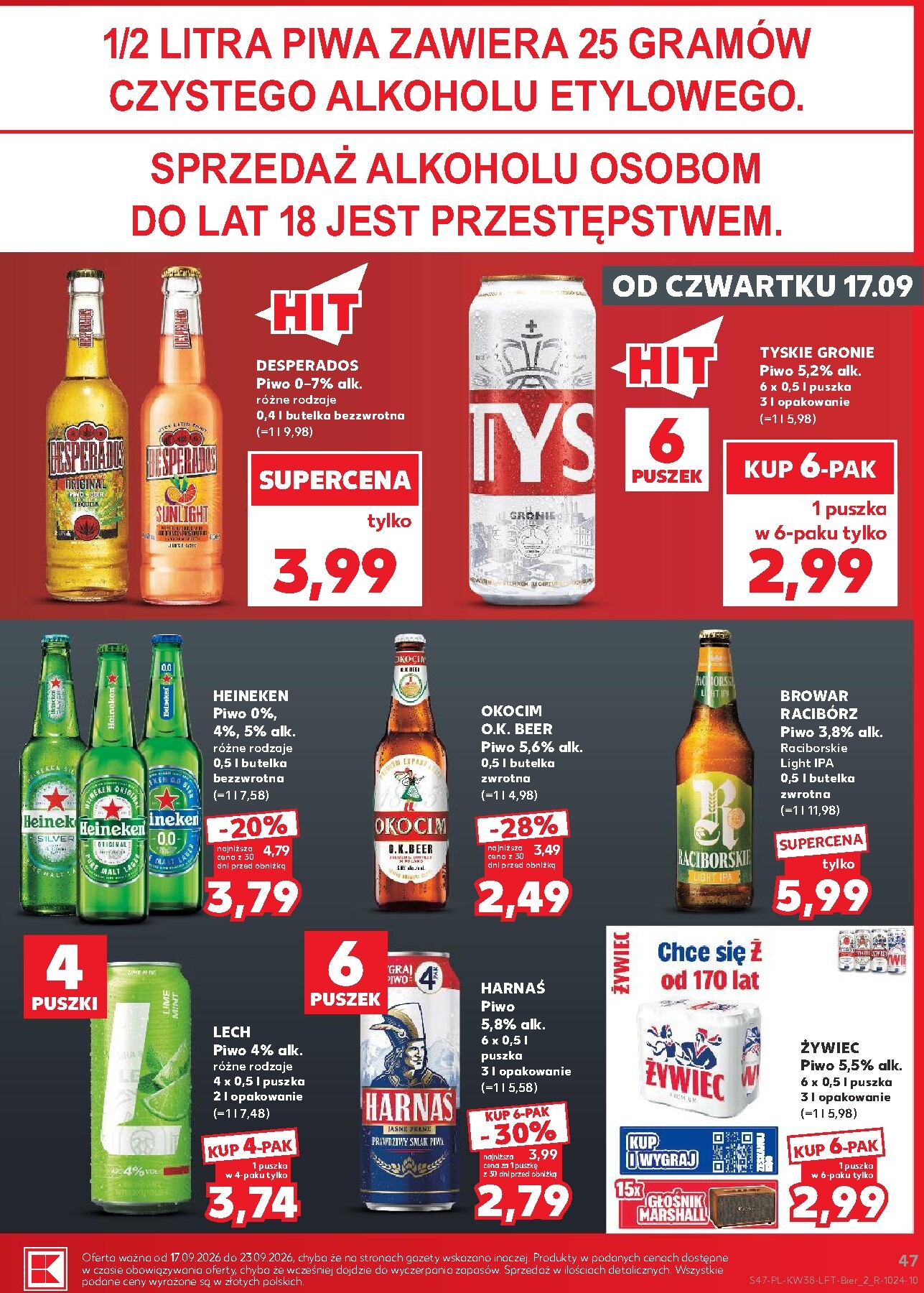 kaufland - Nowa gazetka Kaufland ważna od 17.09.2026 do 23.09.2026 - page: 47