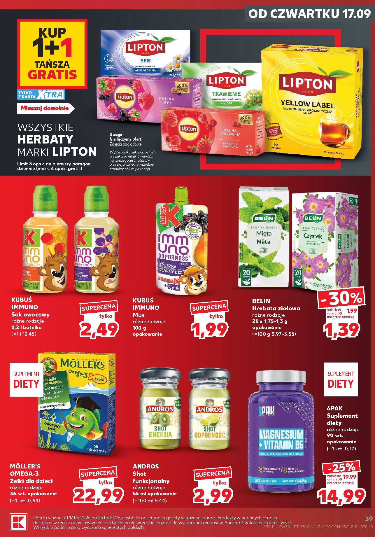 kaufland - Nowa gazetka Kaufland ważna od 17.09.2026 do 23.09.2026 - page: 39