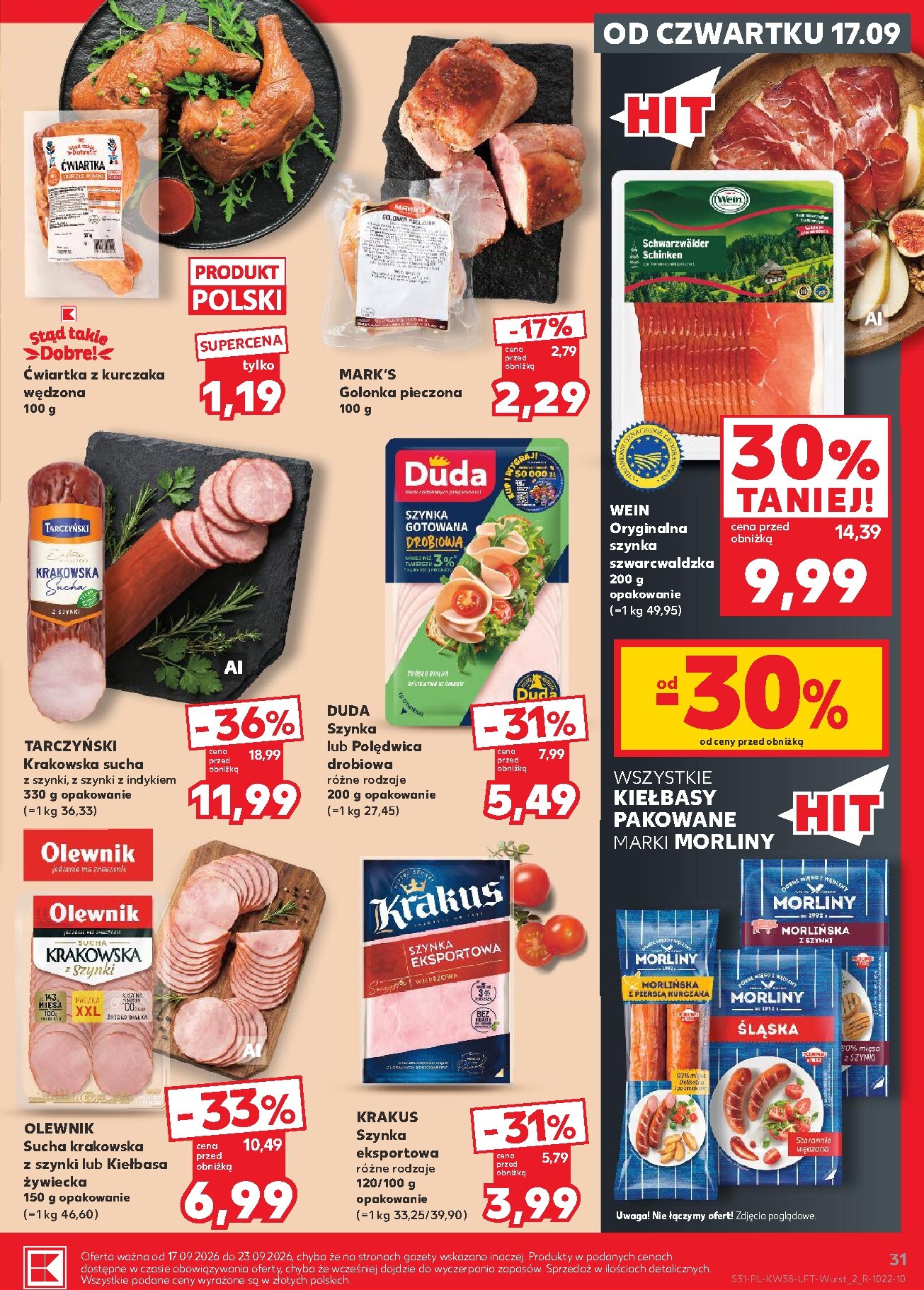 kaufland - Nowa gazetka Kaufland ważna od 17.09.2026 do 23.09.2026 - page: 31