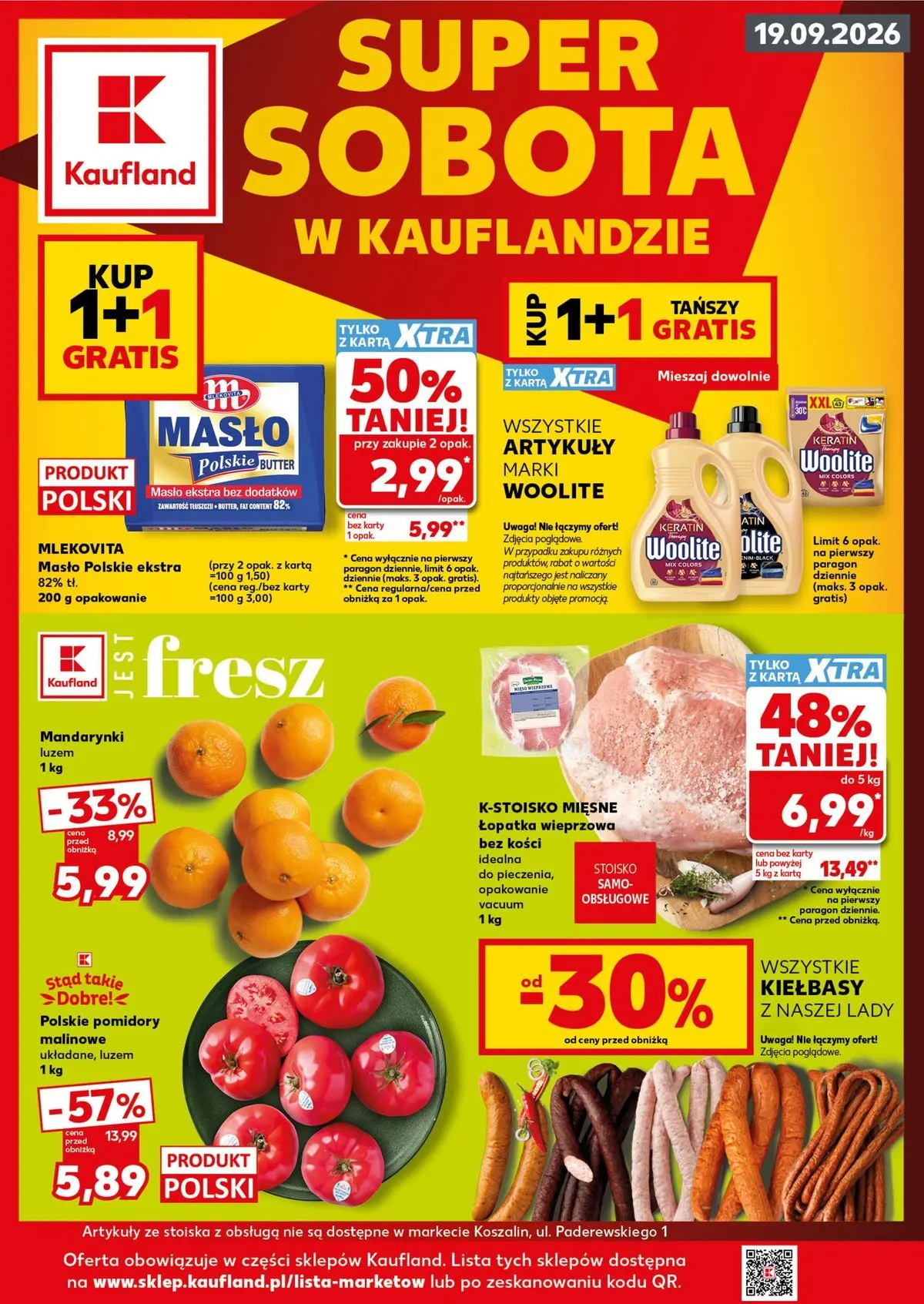 kaufland - Aktualna gazetka Kaufland - Super Sobota ważna od 17.09.2026 do 19.09.2026