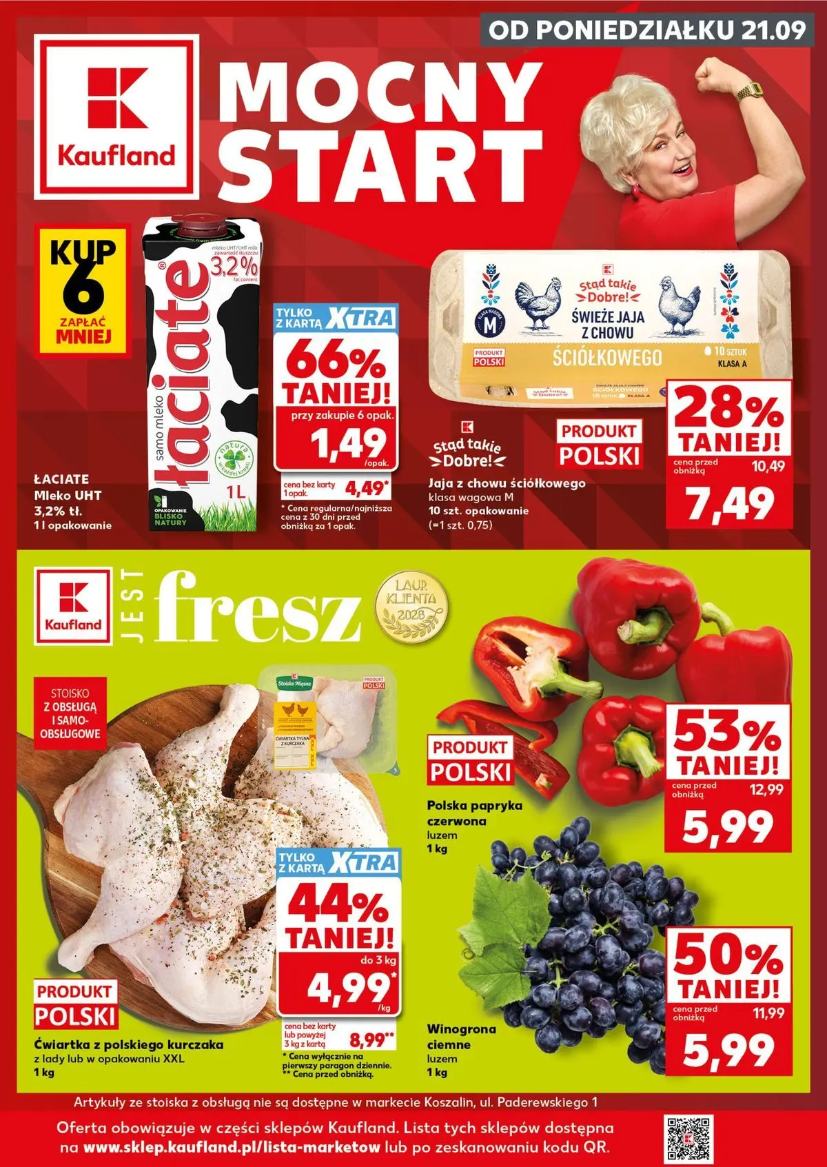 kaufland - Nowa gazetka Kaufland - Mocny Start ważna od 21.09.2026 do 23.09.2026 - page: 1
