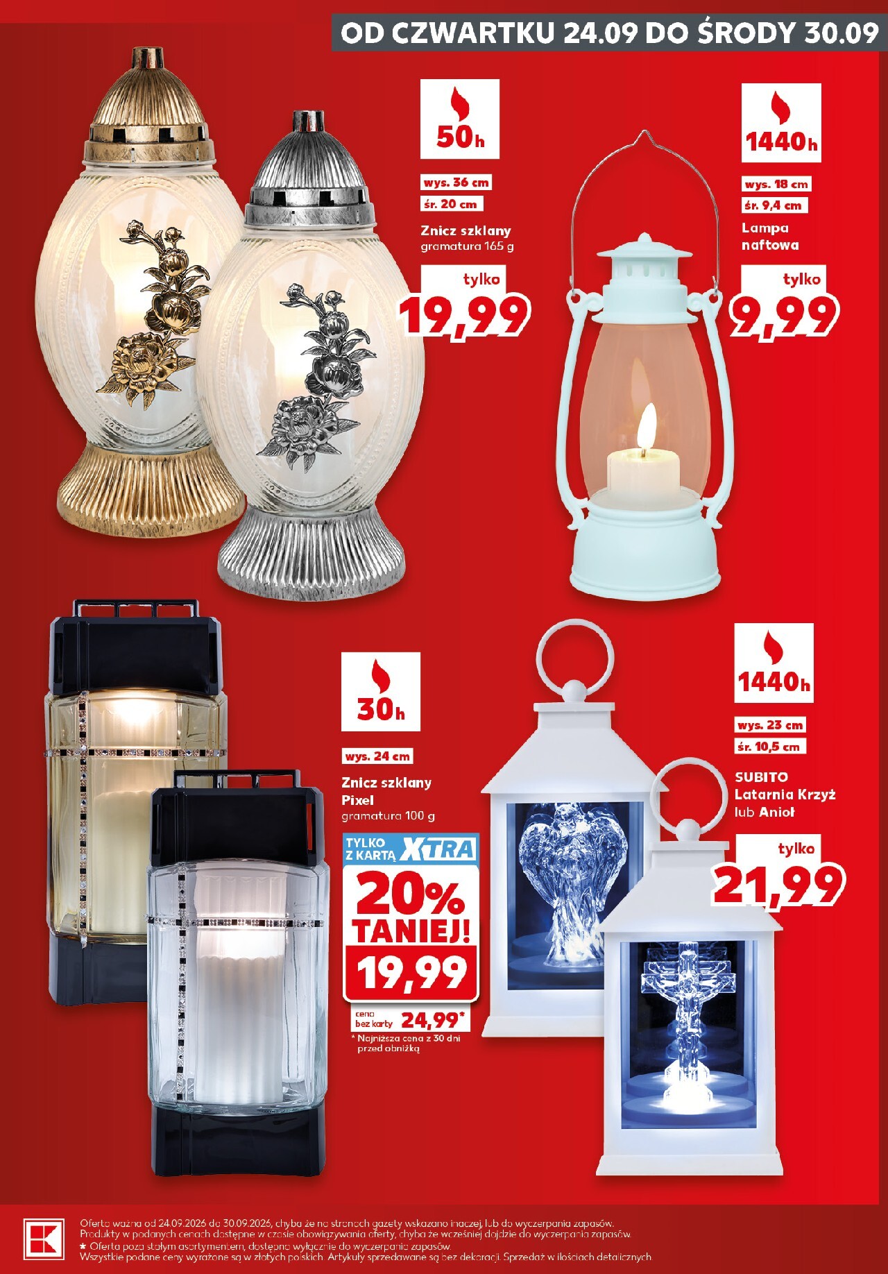 kaufland - Nowa gazetka Kaufland - Katalog Znicze ważna od 24.09.2026 do 30.09.2026 - page: 11