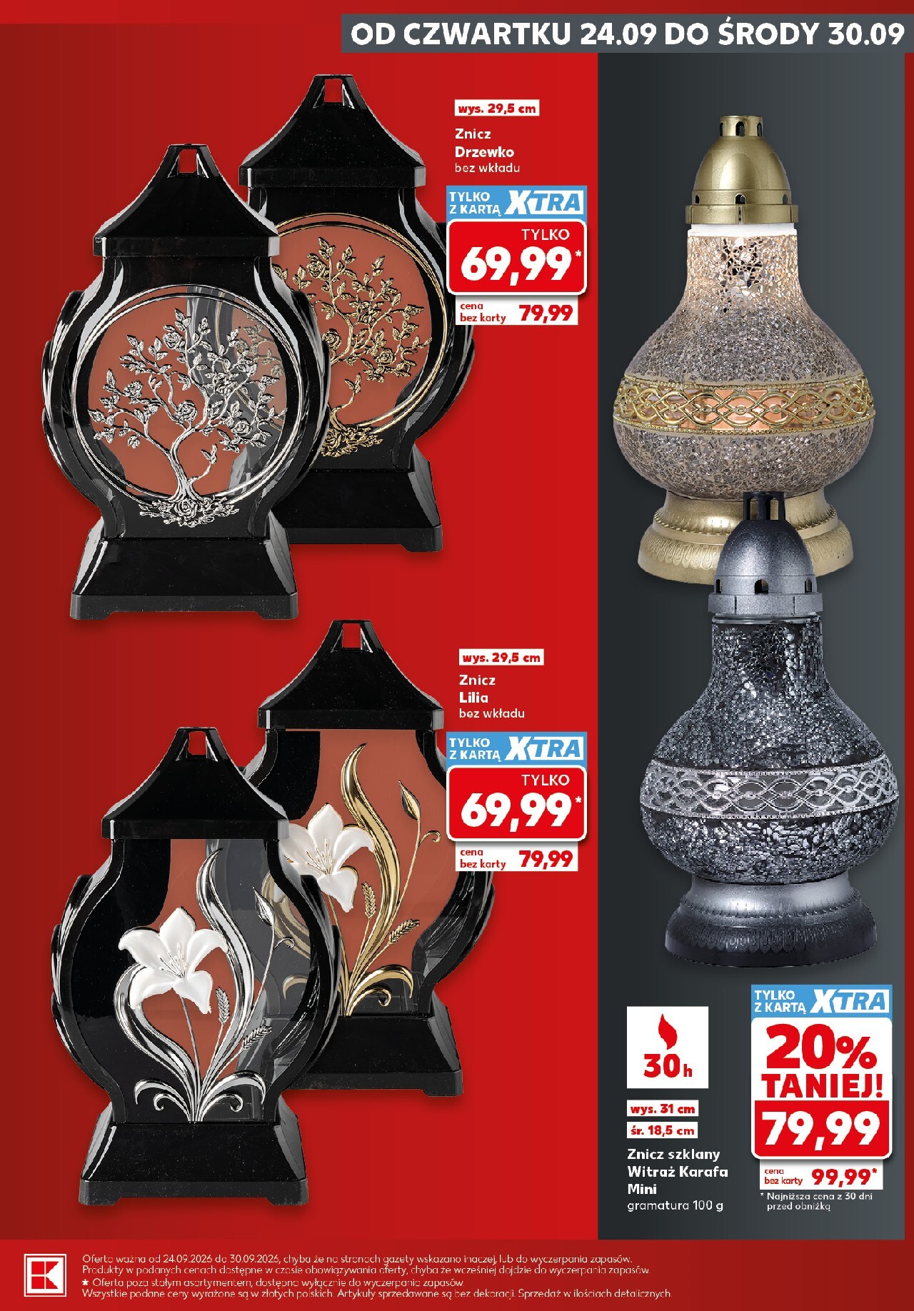 kaufland - Nowa gazetka Kaufland - Katalog Znicze ważna od 24.09.2026 do 30.09.2026 - page: 13