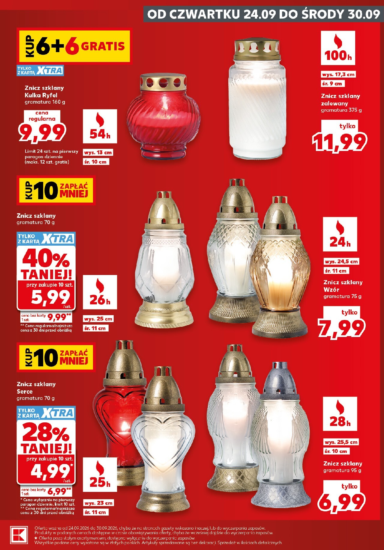 kaufland - Nowa gazetka Kaufland - Katalog Znicze ważna od 24.09.2026 do 30.09.2026 - page: 3