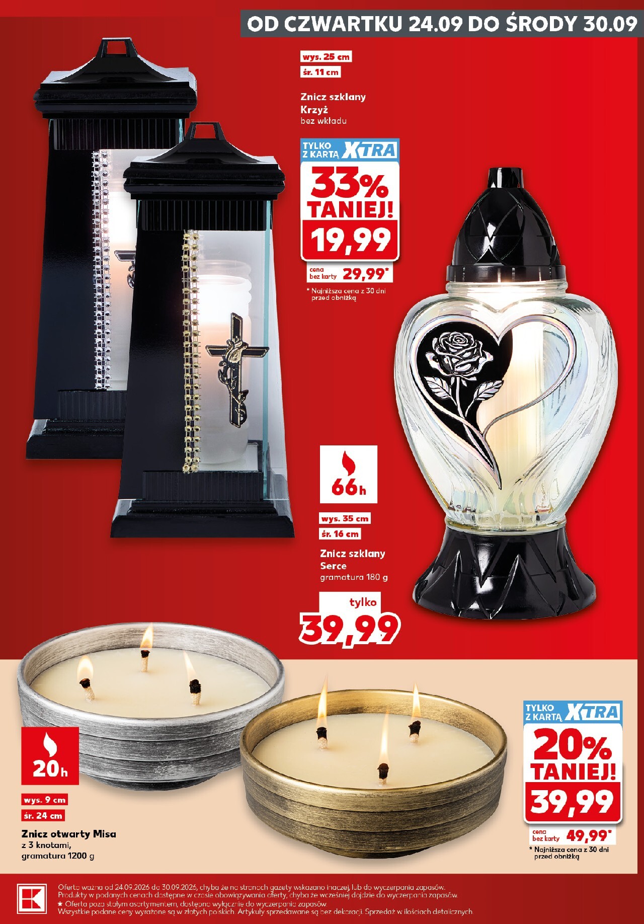 kaufland - Nowa gazetka Kaufland - Katalog Znicze ważna od 24.09.2026 do 30.09.2026 - page: 9