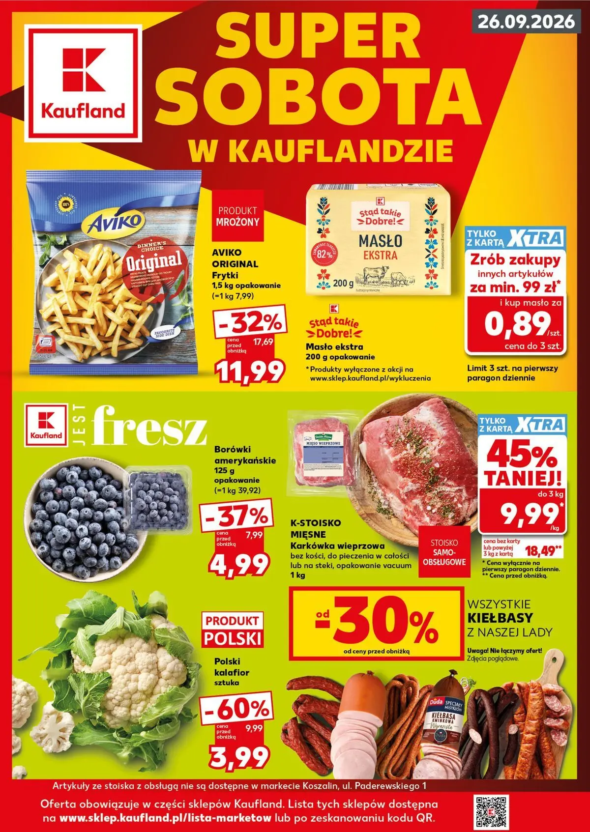 kaufland - Aktualna gazetka Kaufland - Super Sobota ważna od 24.09.2026 do 26.09.2026 - page: 1
