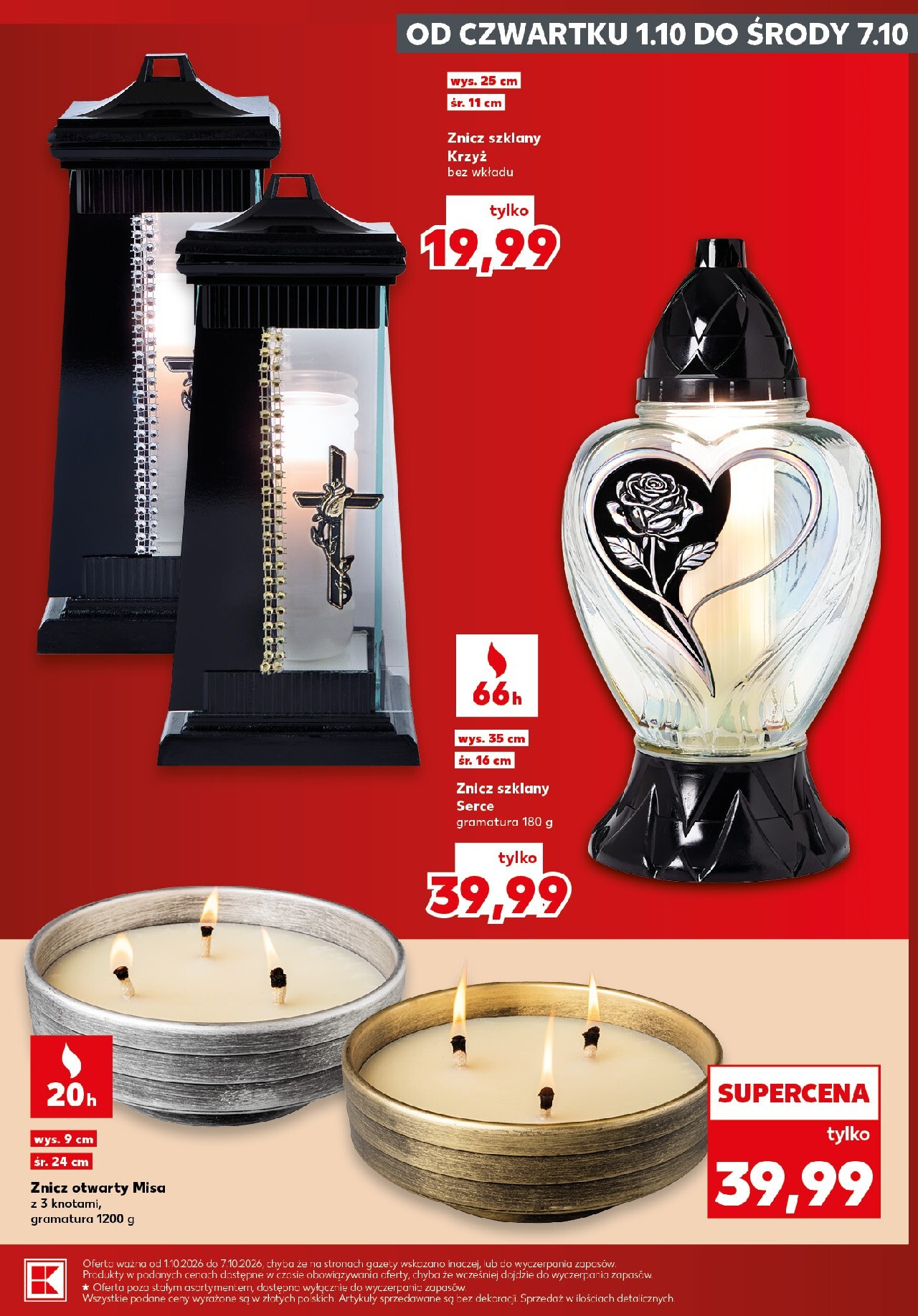 kaufland - Nowa gazetka Kaufland - Katalog Znicze ważna od 01.10.2026 do 07.10.2026 - page: 9
