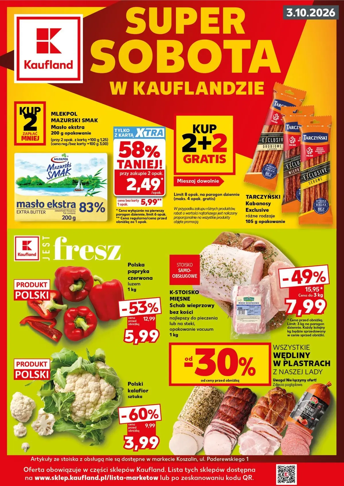 kaufland - Aktualna gazetka Kaufland - Super Sobota ważna od 02.10.2026 do 03.10.2026
