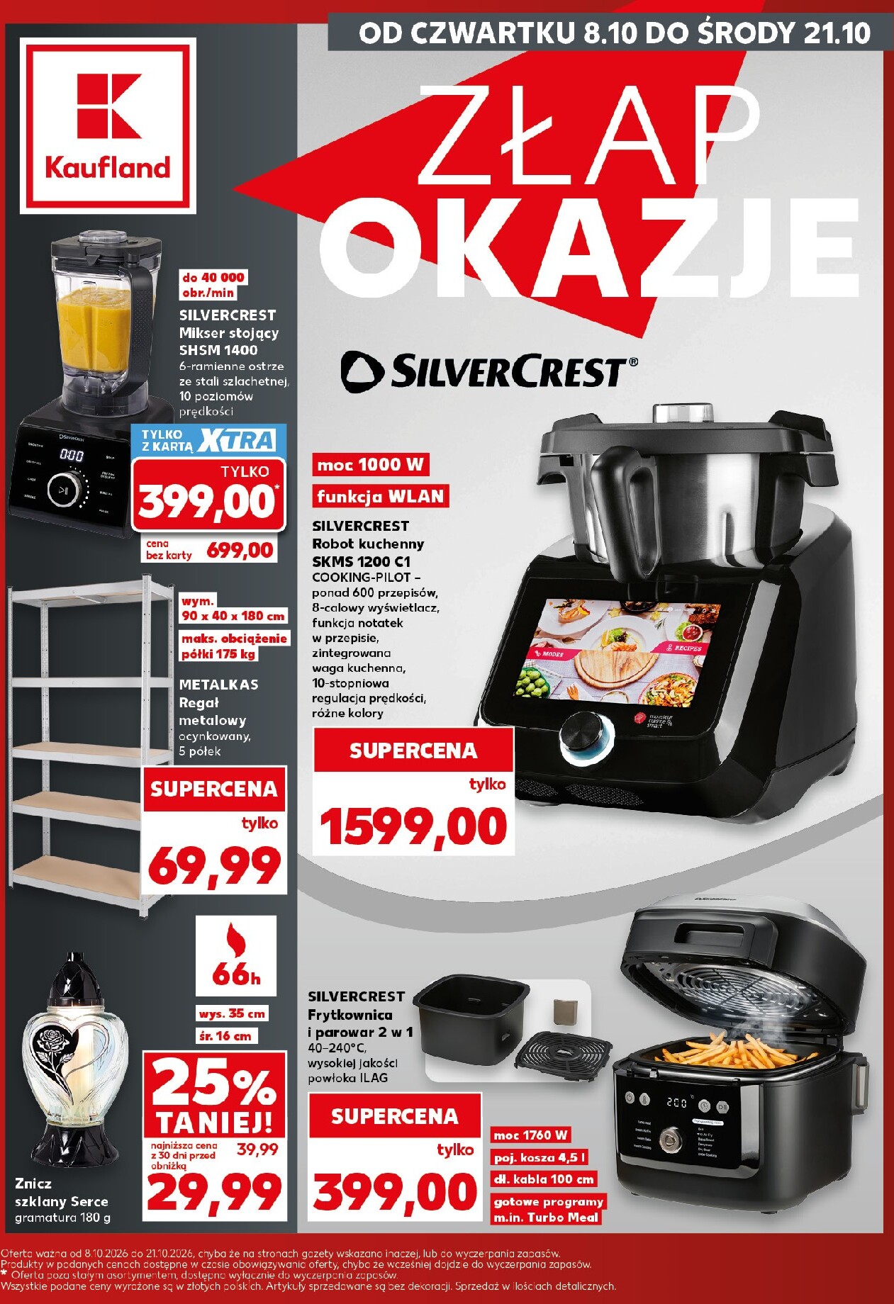 kaufland - Nowa gazetka Kaufland - Okazje ważna od 08.10.2026 do 21.10.2026