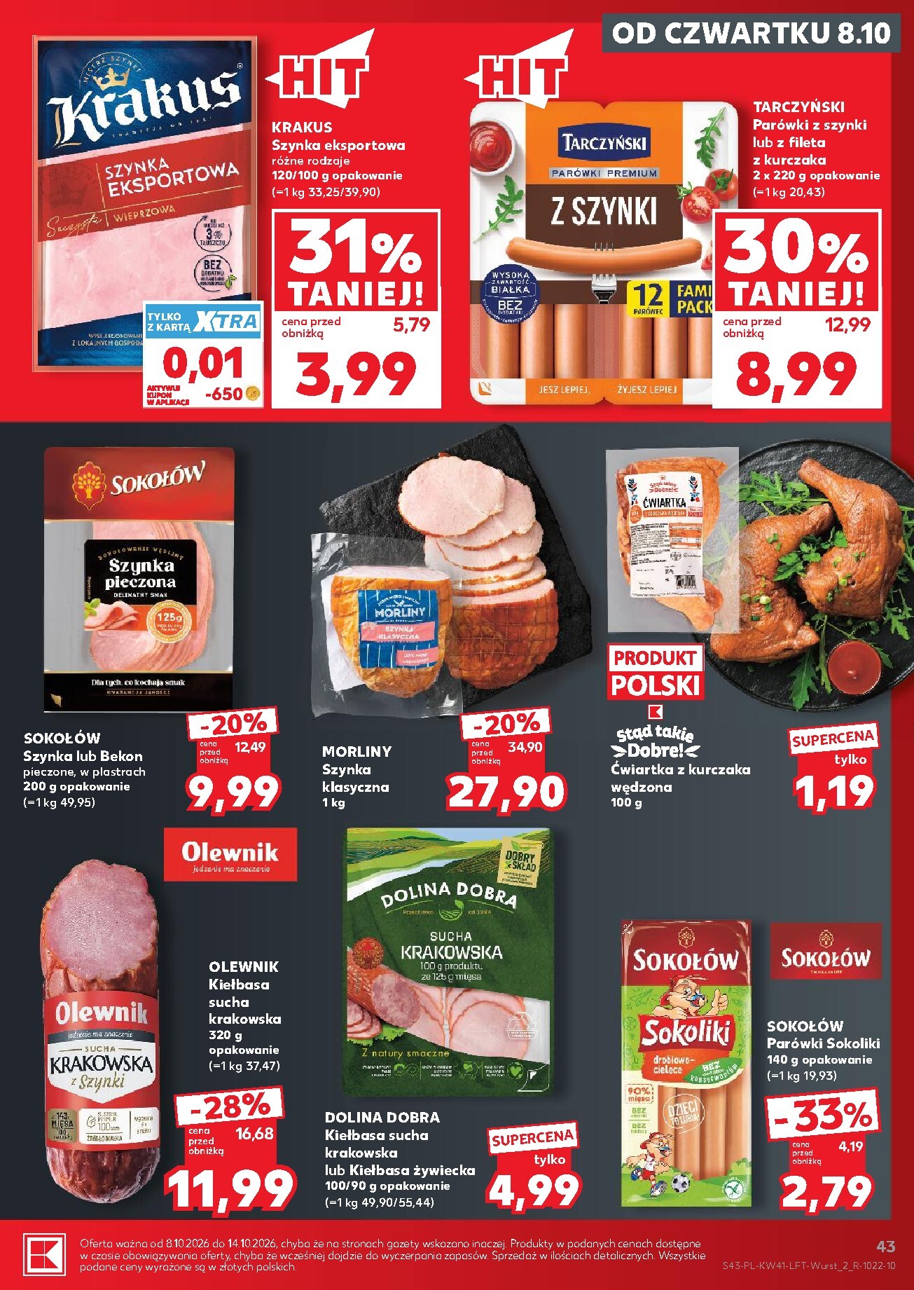 kaufland - Nowa gazetka Kaufland ważna od 08.10.2026 do 14.10.2026 - page: 43