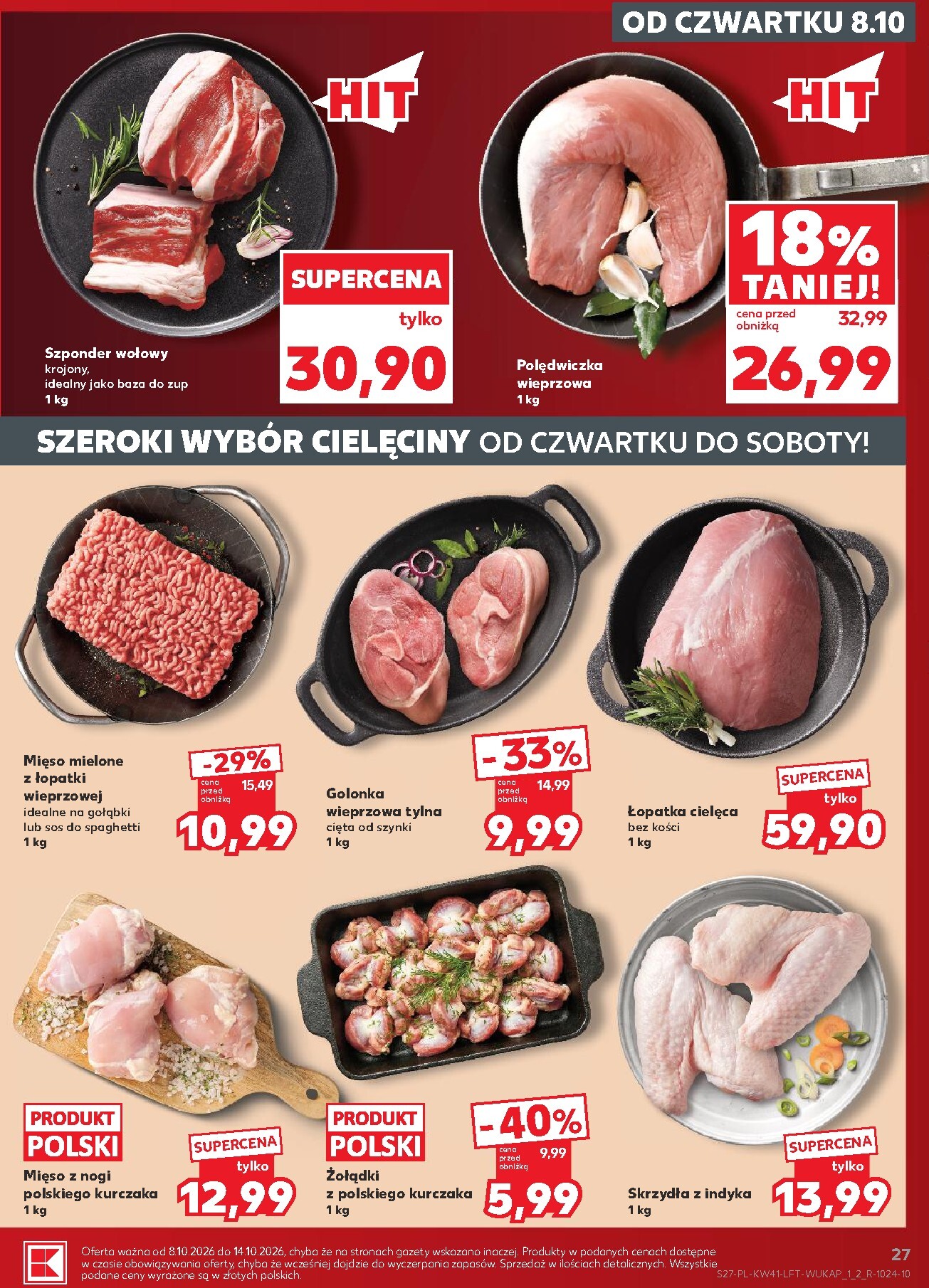 kaufland - Nowa gazetka Kaufland ważna od 08.10.2026 do 14.10.2026 - page: 27