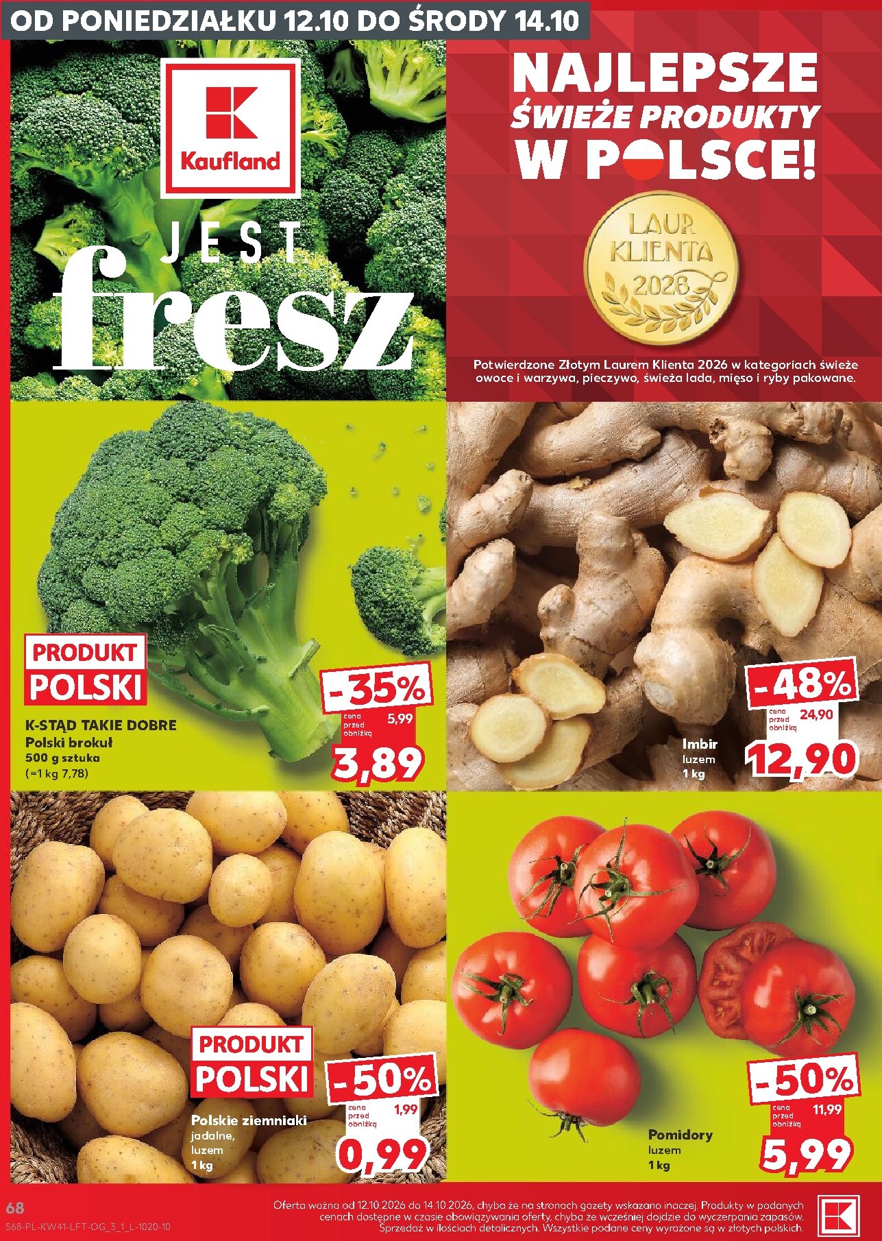 kaufland - Nowa gazetka Kaufland ważna od 08.10.2026 do 14.10.2026 - page: 68